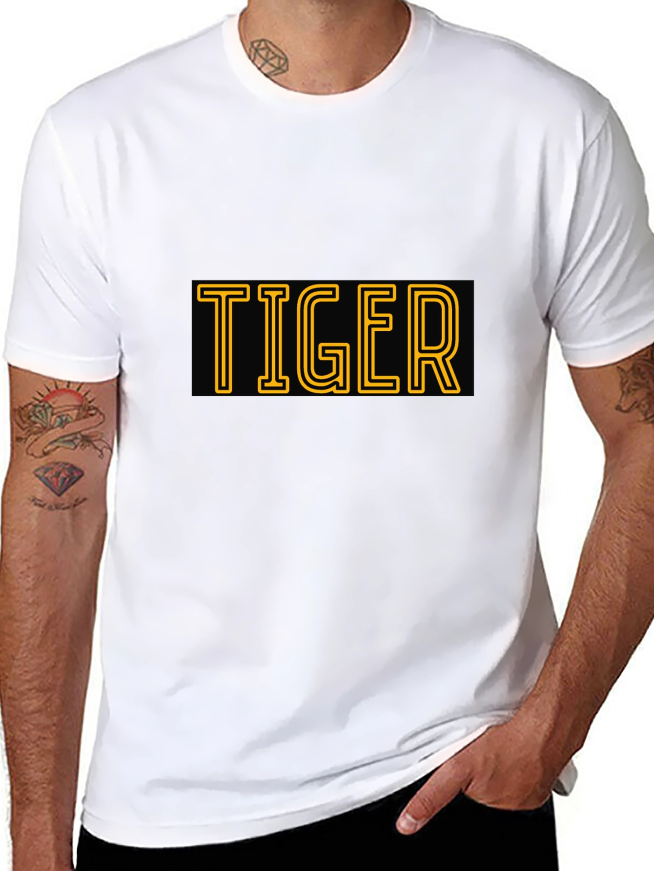 Tiger Graphic Tee - Bold Style Black T-Shirt