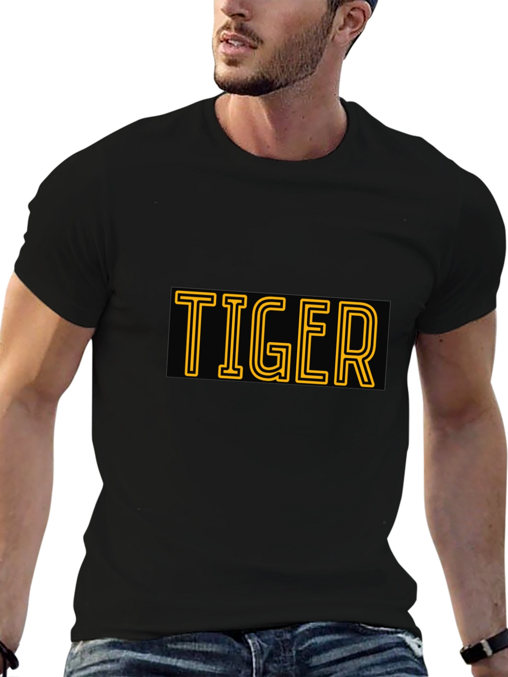 Tiger Graphic Tee - Bold Style Black T-Shirt