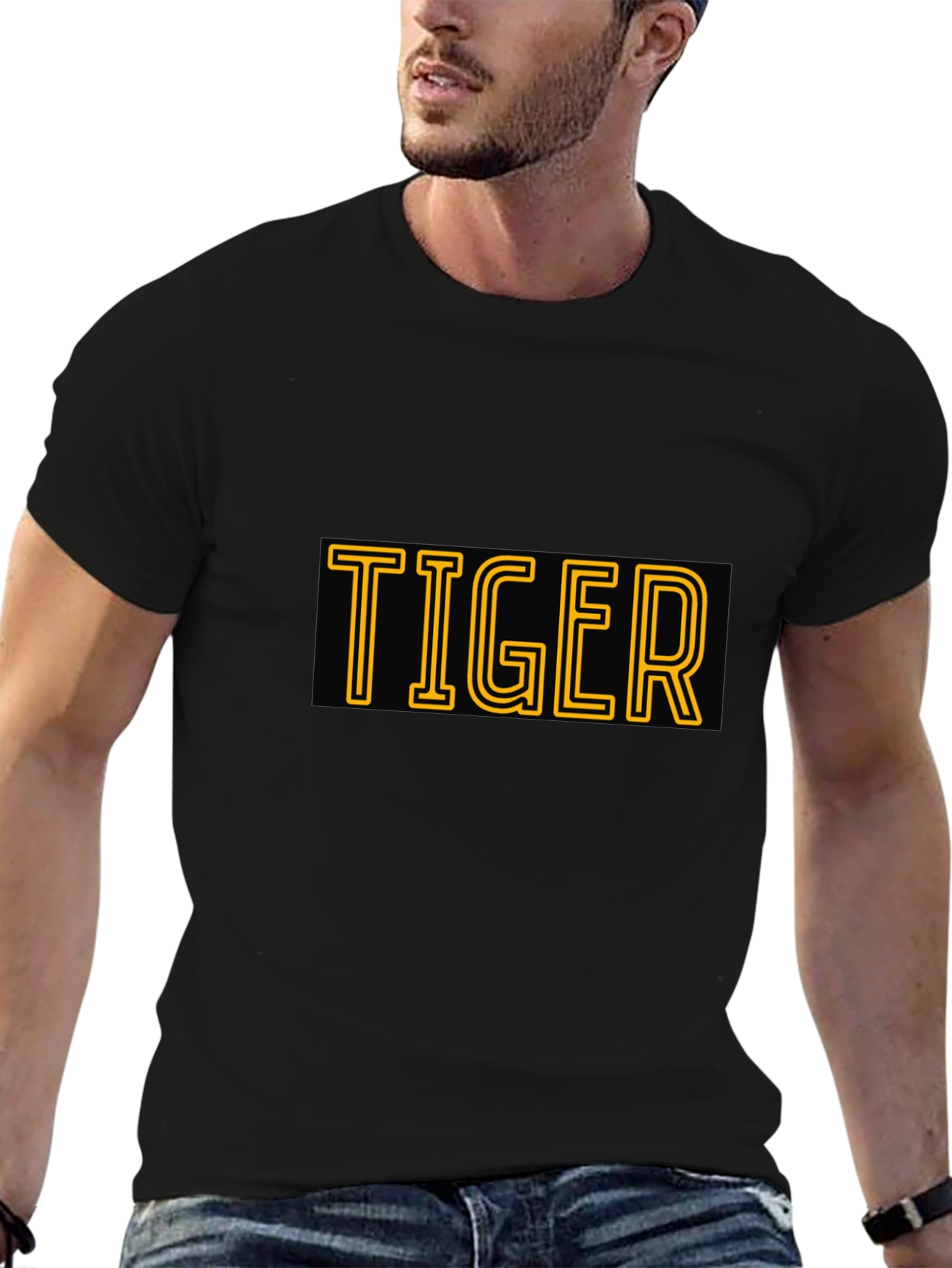 Tiger Graphic Tee - Bold Style Black T-Shirt