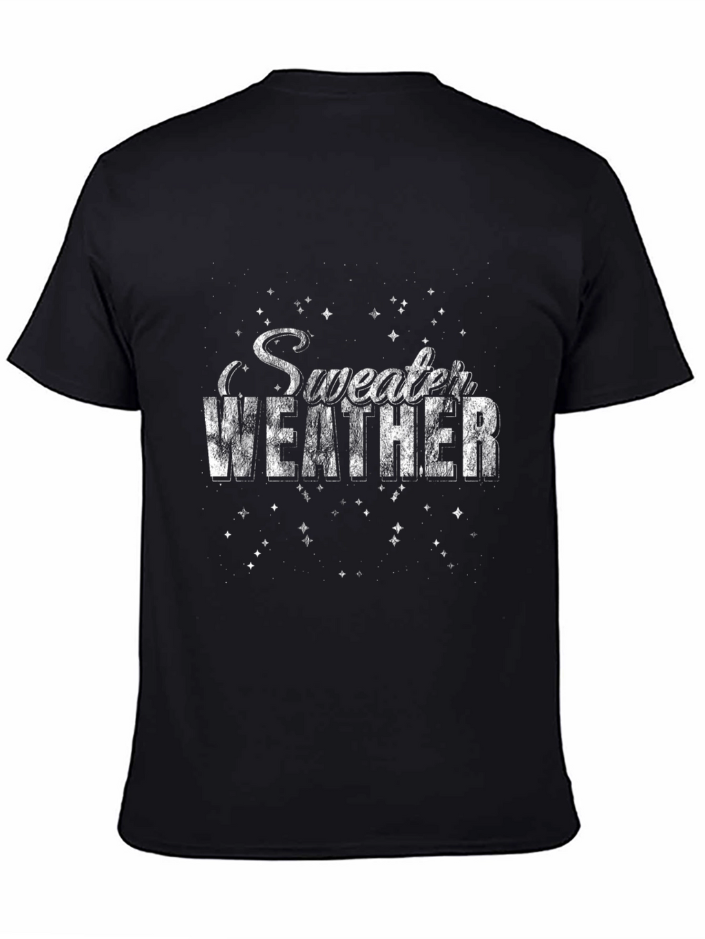 Sweater Weather Graphic Tee - Cozy Black Shirt