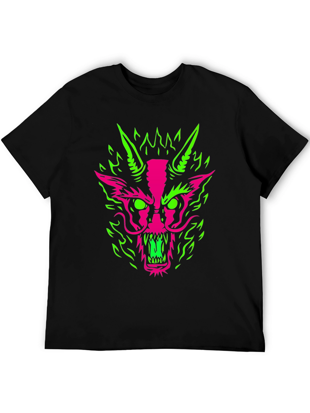 Neon Dragon Graphic Tee - Bold & Edgy Style