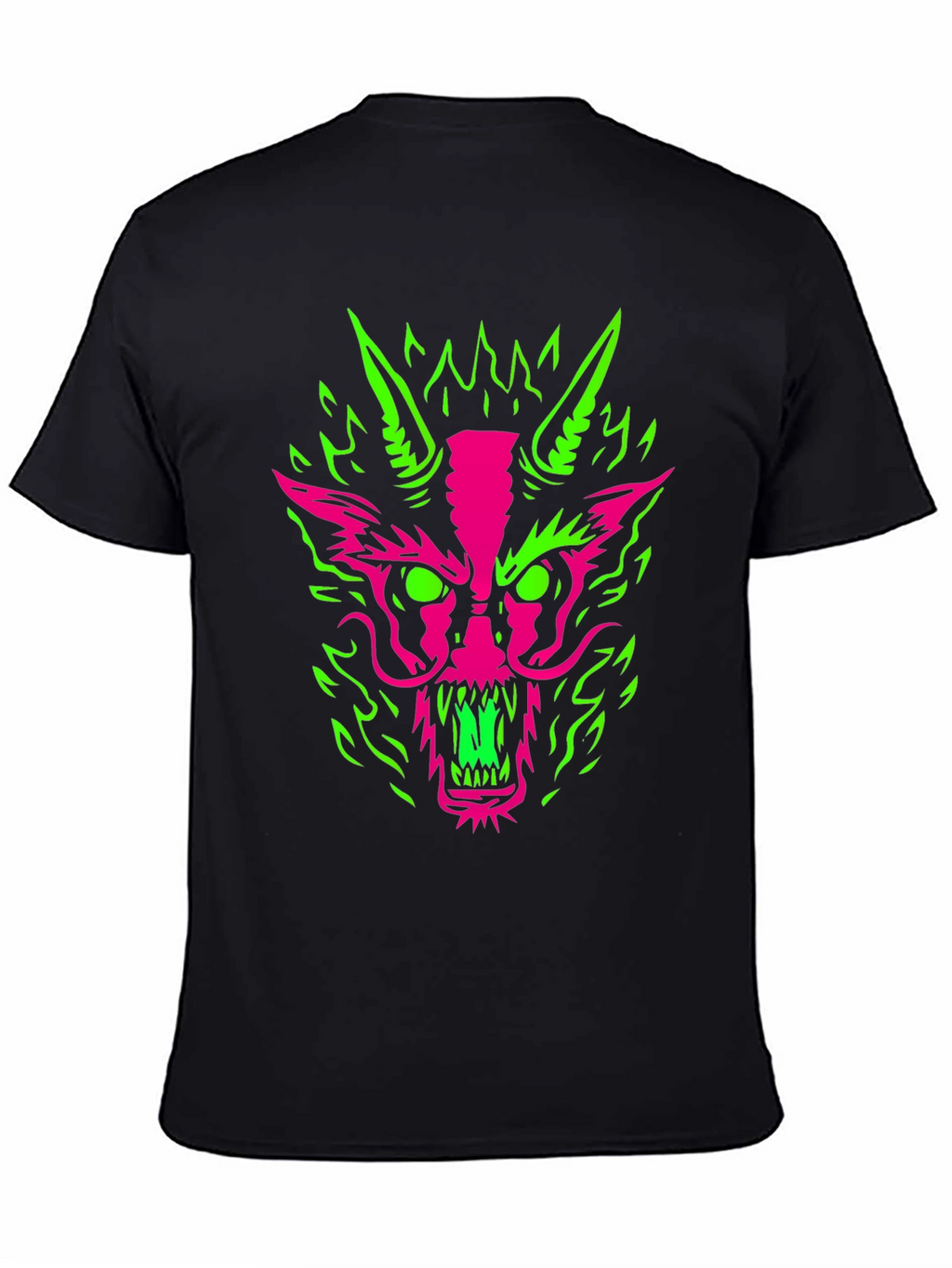 Neon Dragon Graphic Tee - Bold & Edgy Style