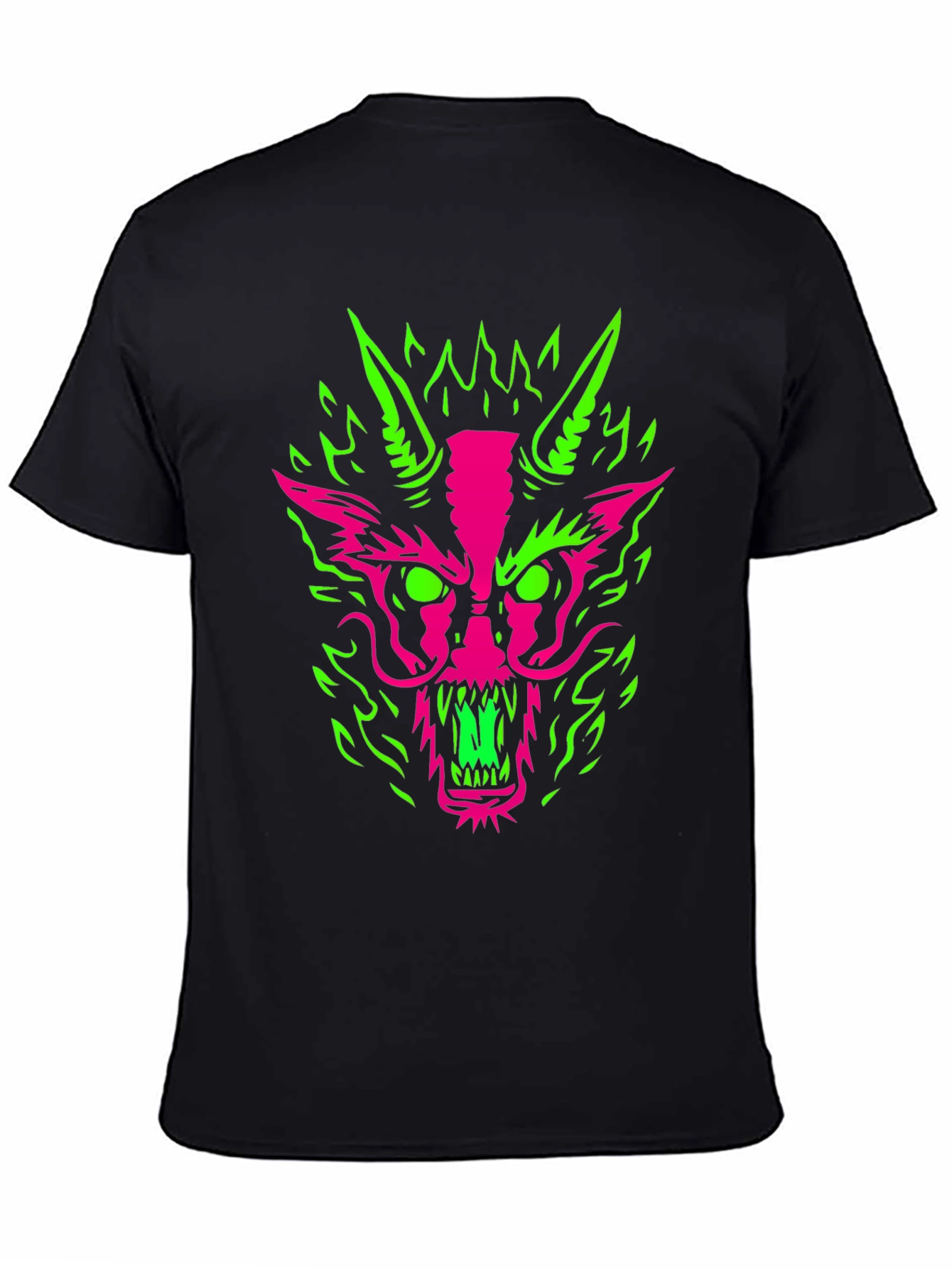 Neon Dragon Graphic Tee - Bold & Edgy Style