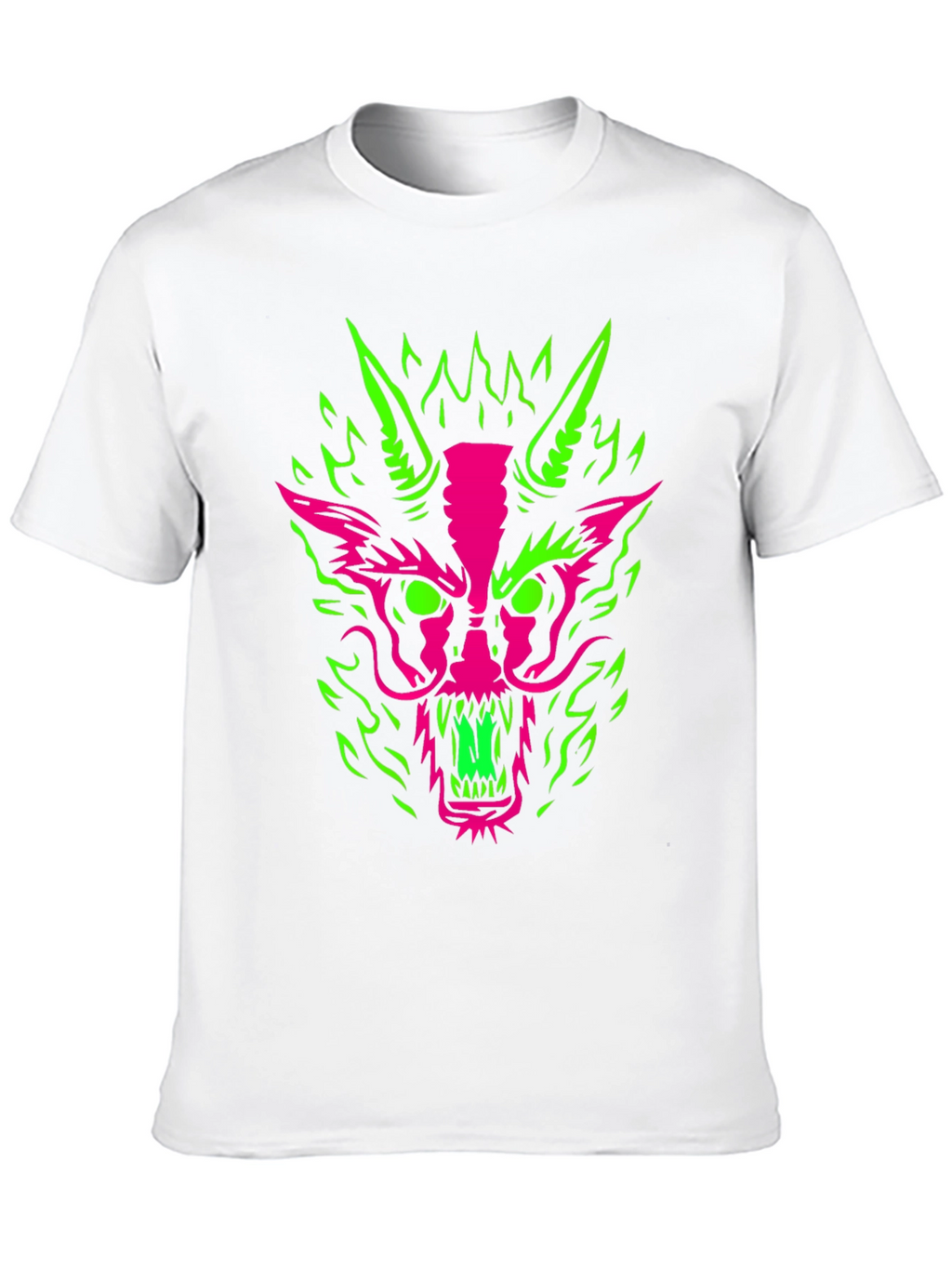 Neon Dragon Graphic Tee - Bold & Edgy Style