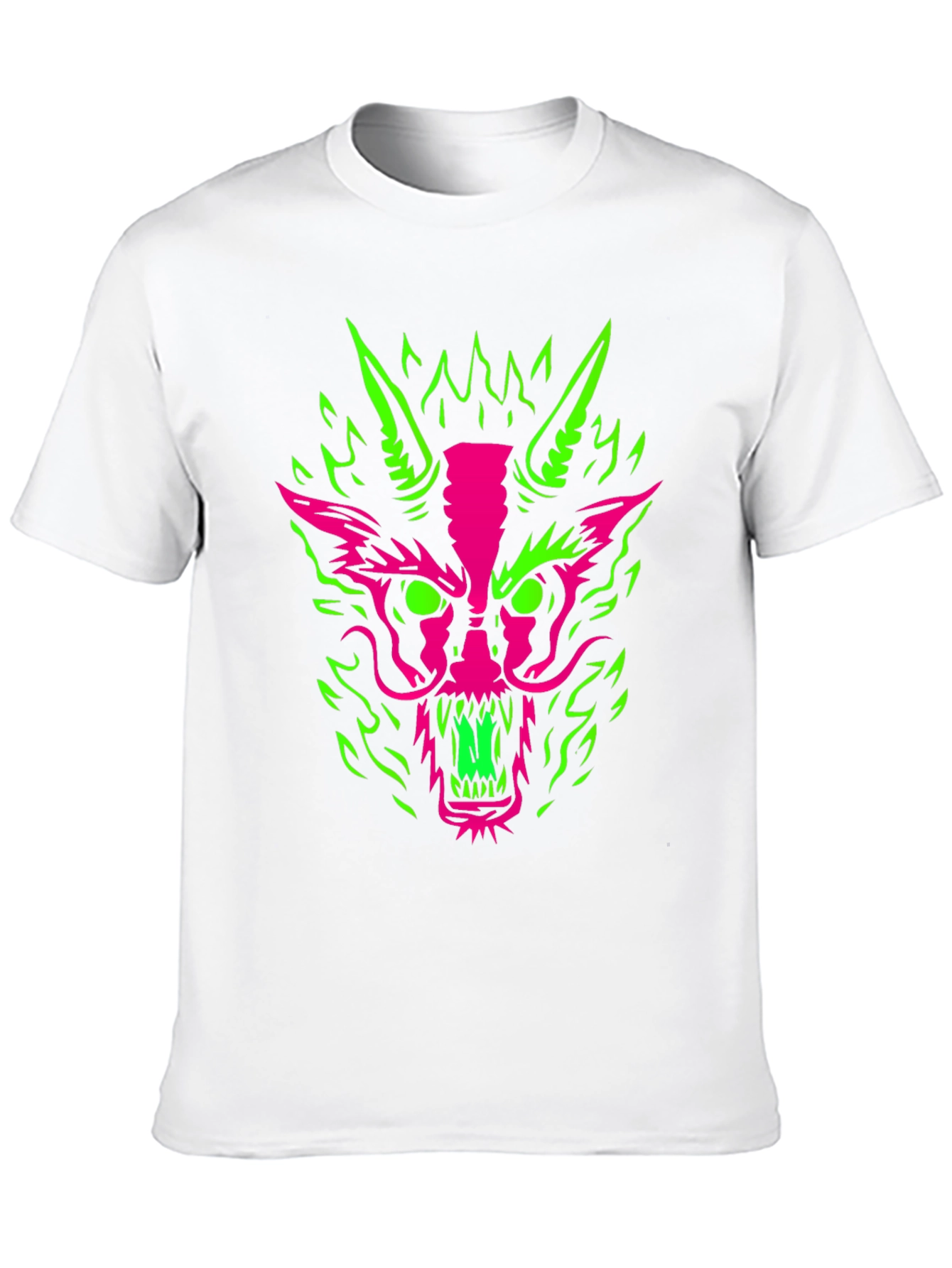 Neon Dragon Graphic Tee - Bold & Edgy Style