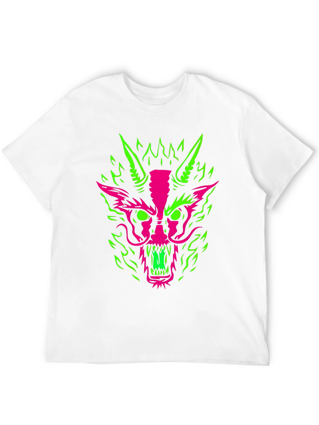 Neon Dragon Graphic Tee - Bold & Edgy Style