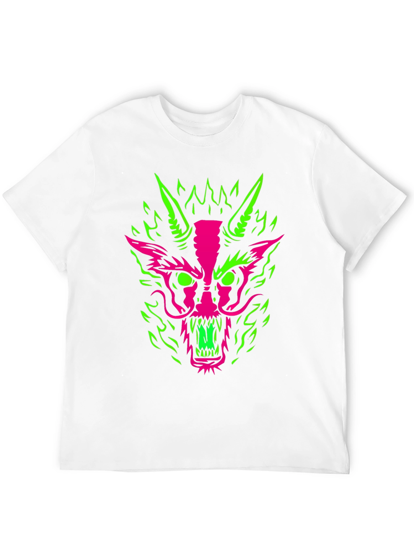 Neon Dragon Graphic Tee - Bold & Edgy Style