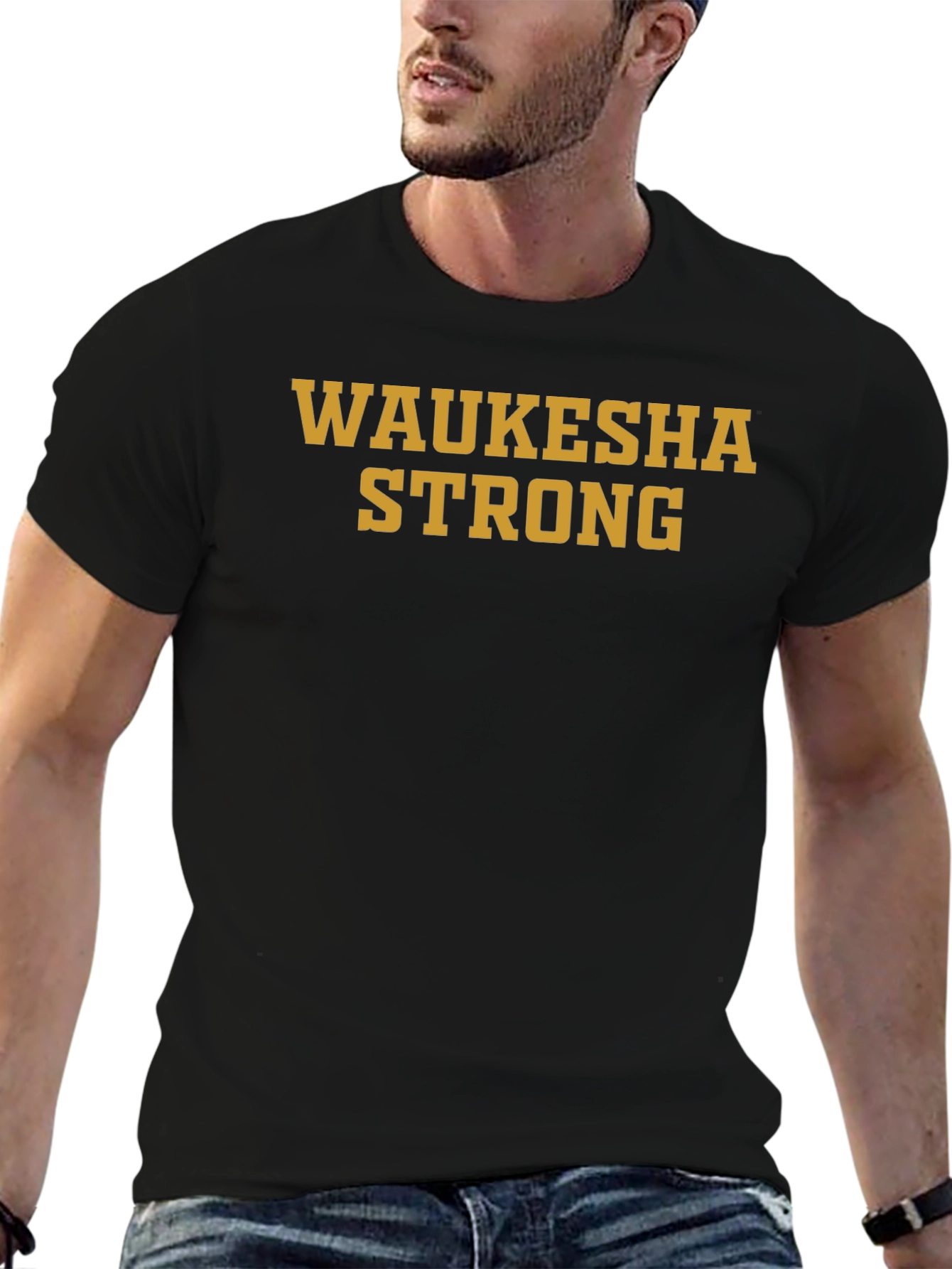 Waukesha Strong Graphic Tee - Black Short Sleeve T-Shirt