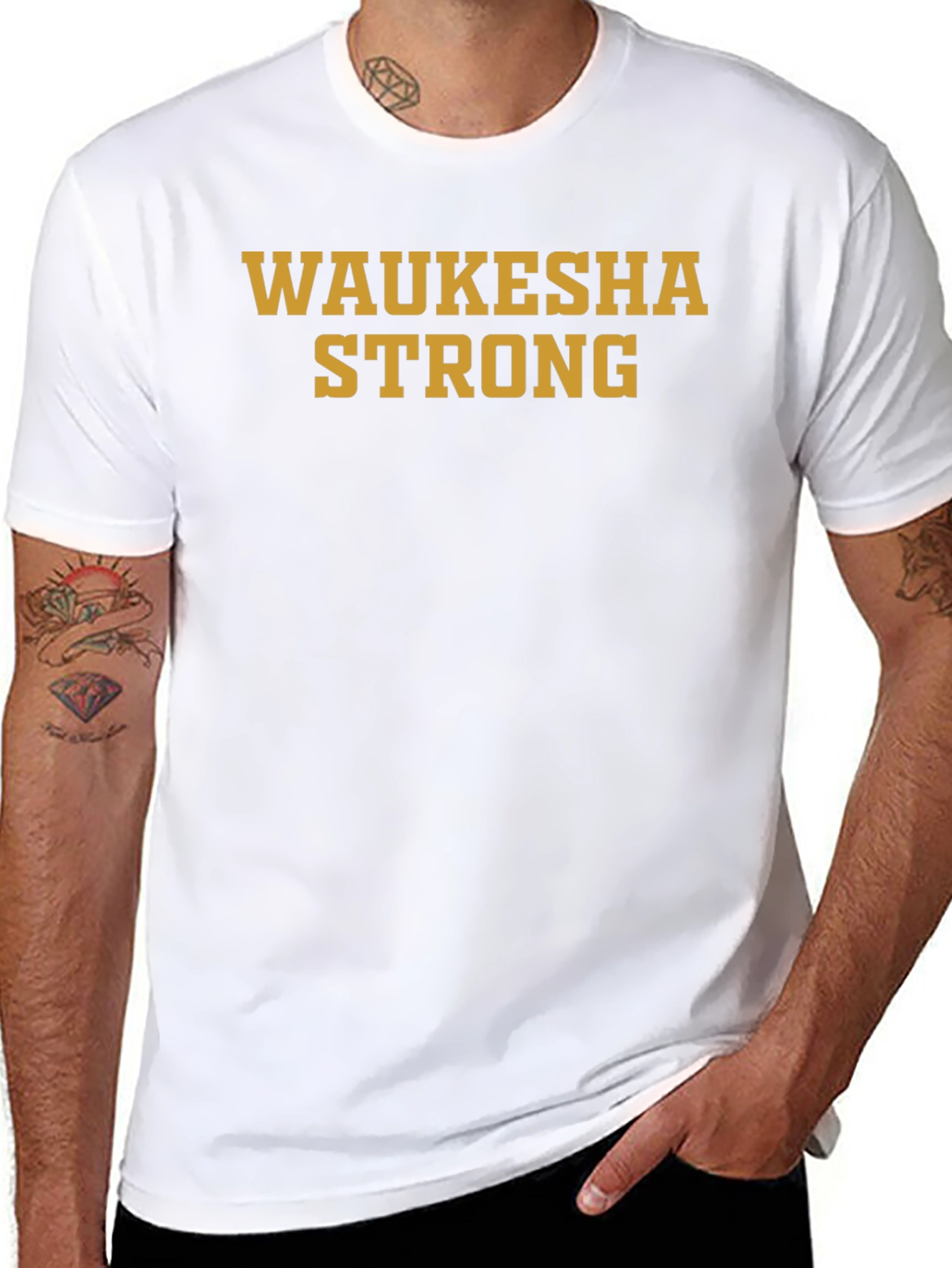 Waukesha Strong Graphic Tee - Black Short Sleeve T-Shirt