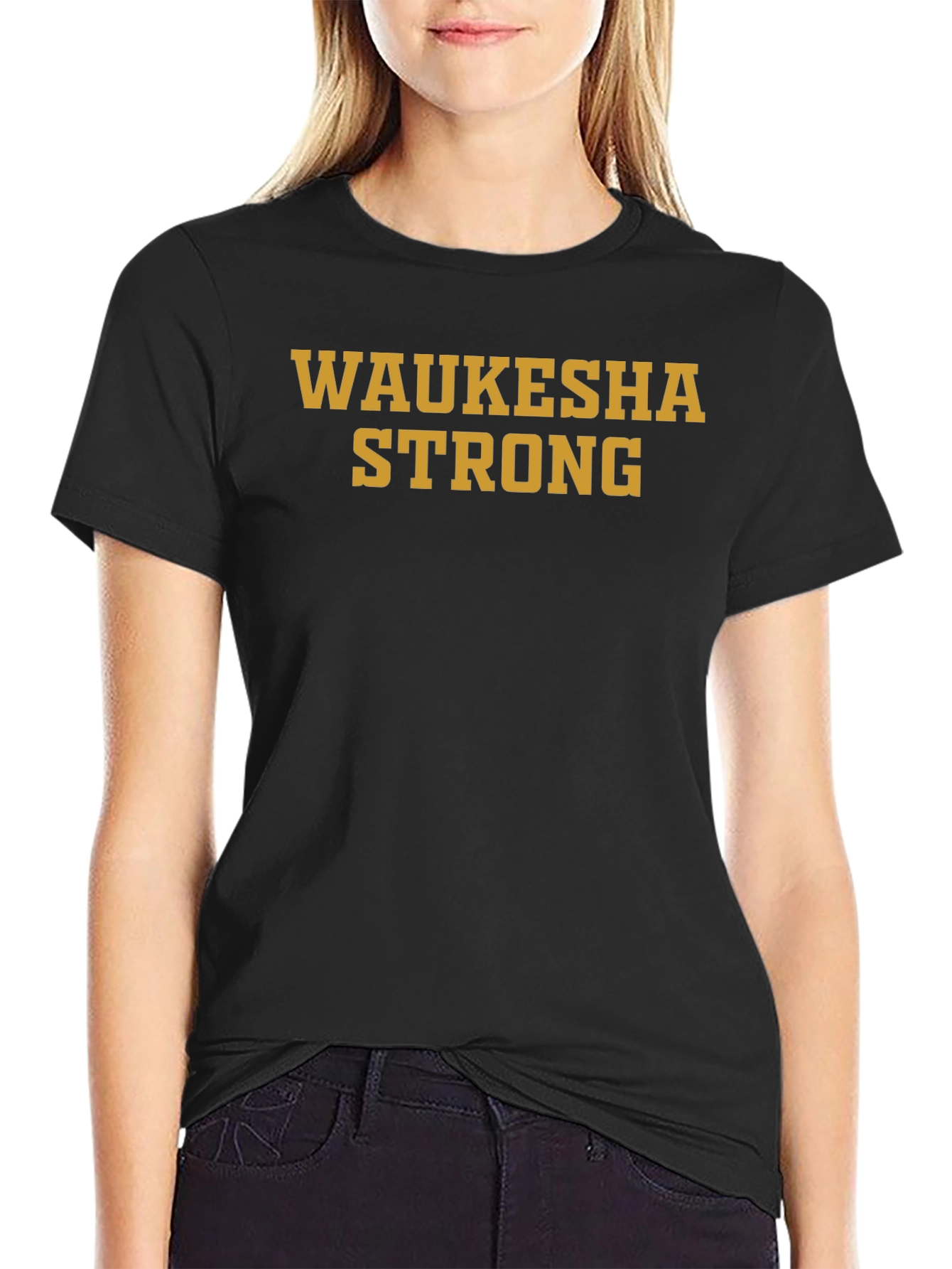 Waukesha Strong Graphic Tee - Black Short Sleeve T-Shirt