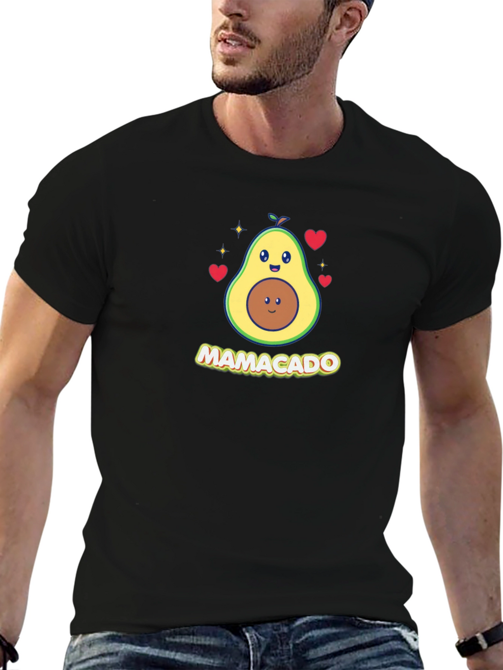 Mamacado Cute Avocado Mom Graphic T-Shirt
