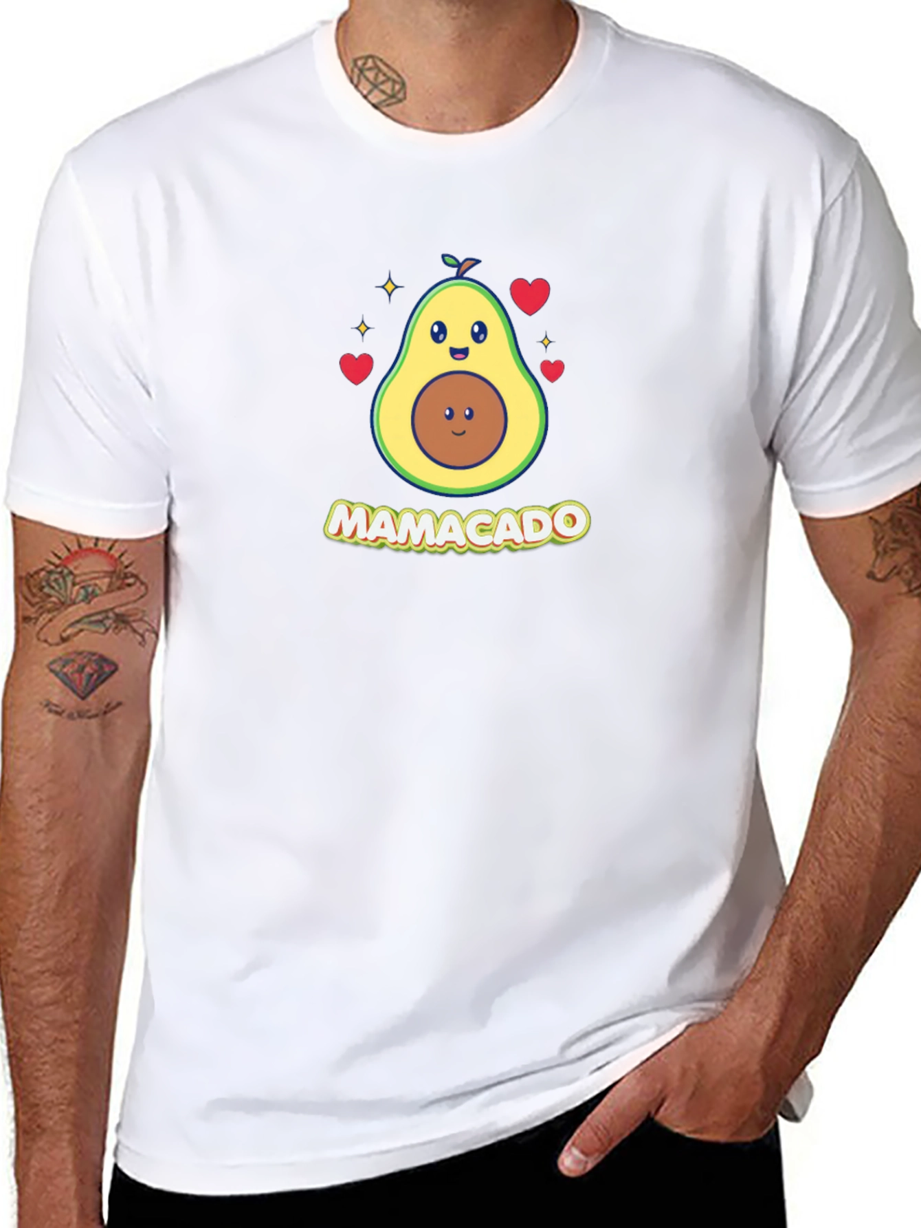 Mamacado Cute Avocado Mom Graphic T-Shirt