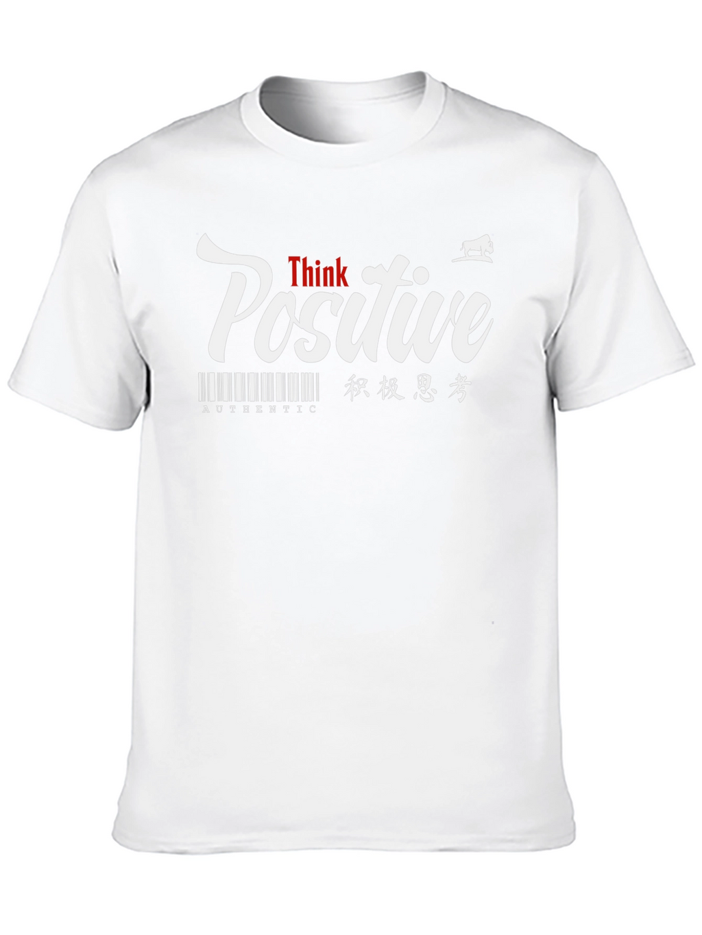Think Positive Graphic T-Shirt - Black