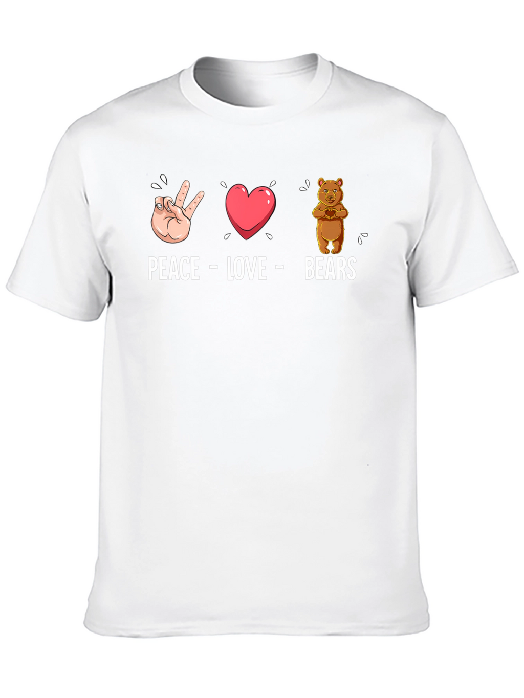 Peace Love Bears Graphic T-Shirt