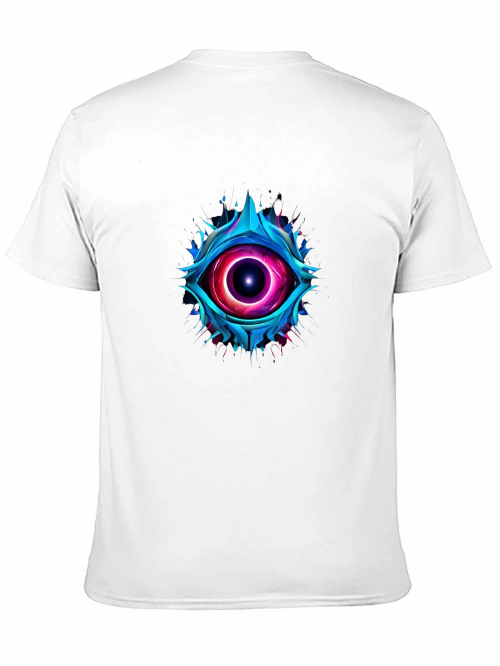 Abstract Eye Graphic T-Shirt - Mens Black Tee
