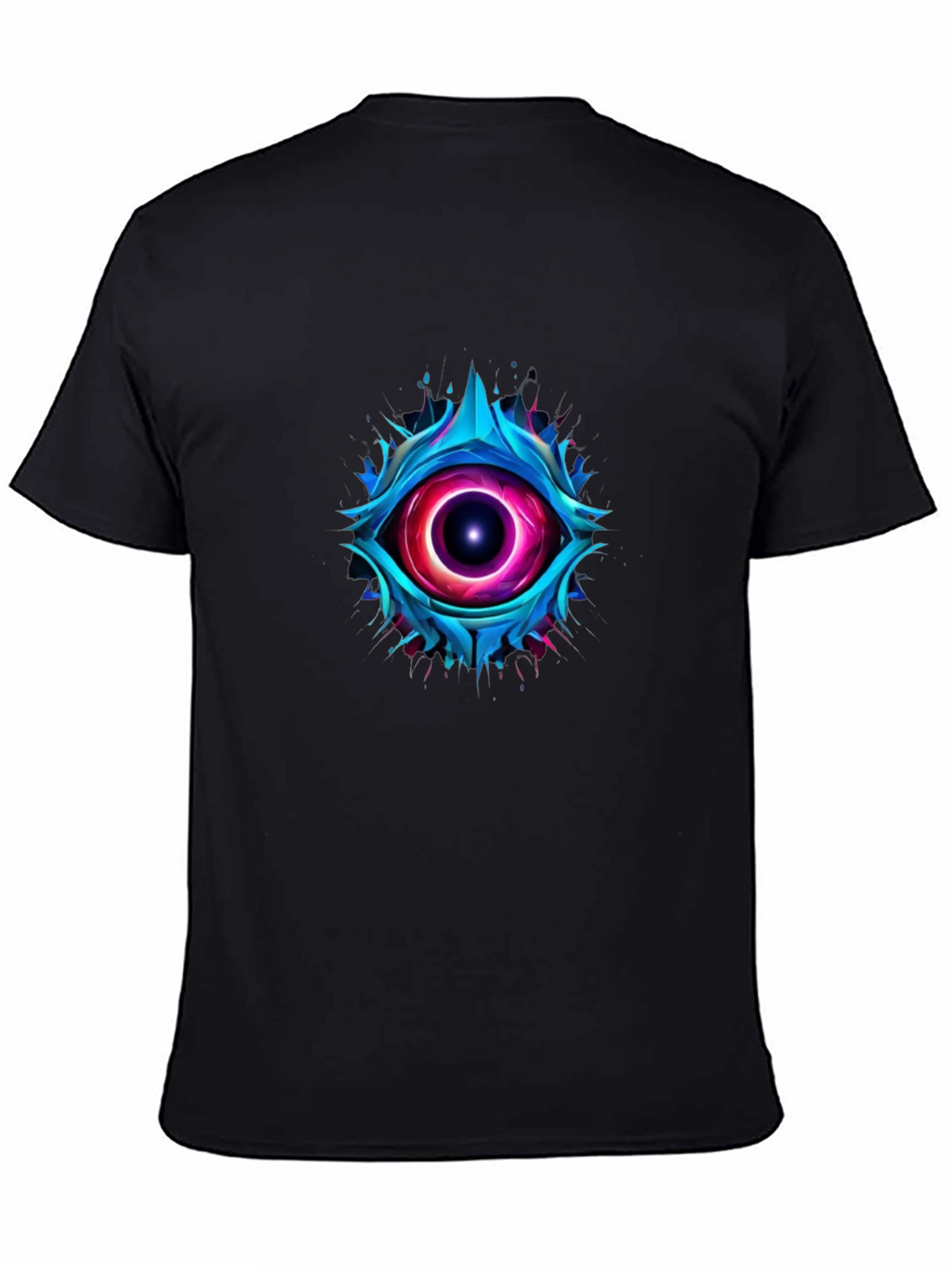 Abstract Eye Graphic T-Shirt - Mens Black Tee