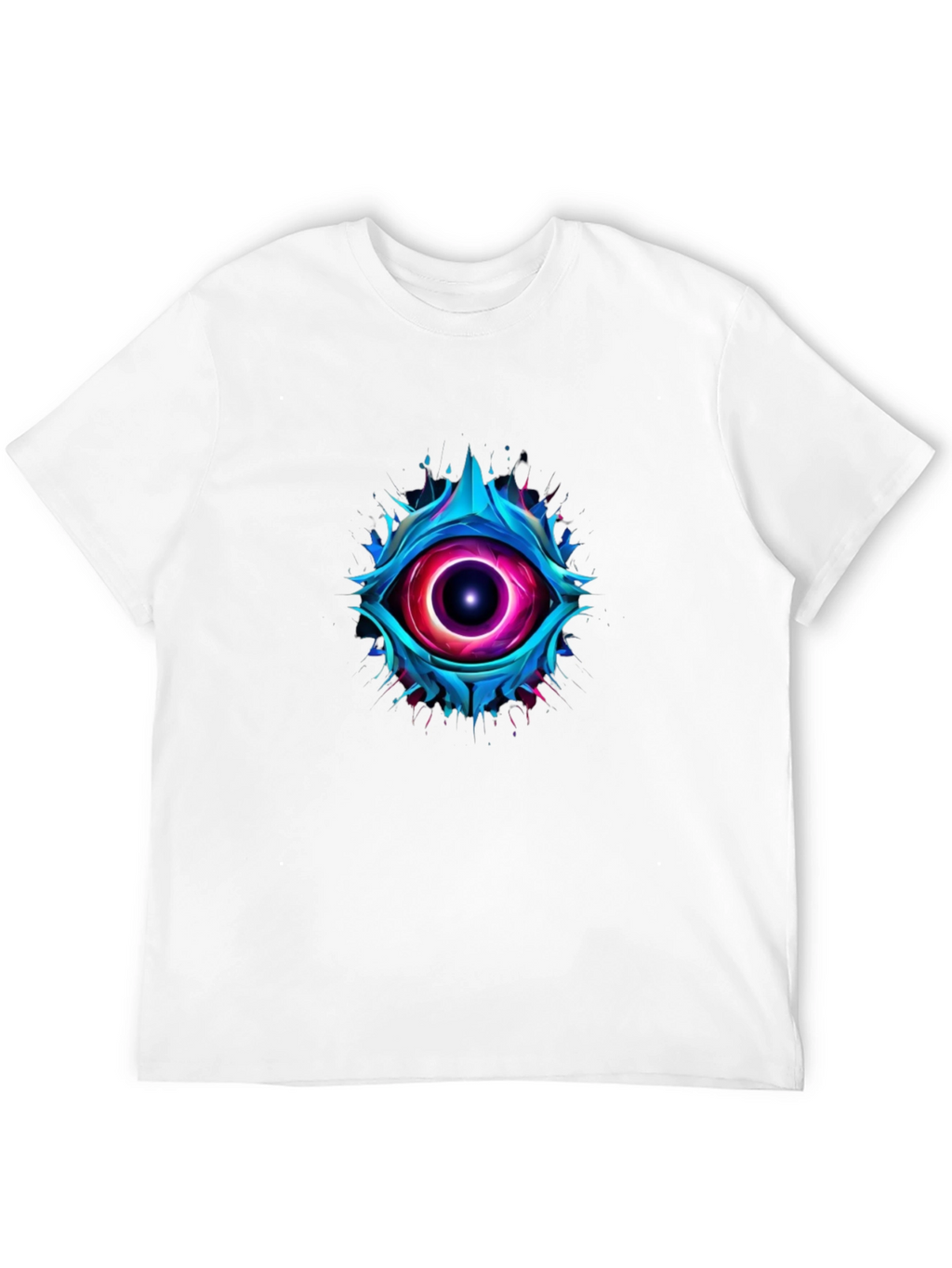 Abstract Eye Graphic T-Shirt - Mens Black Tee