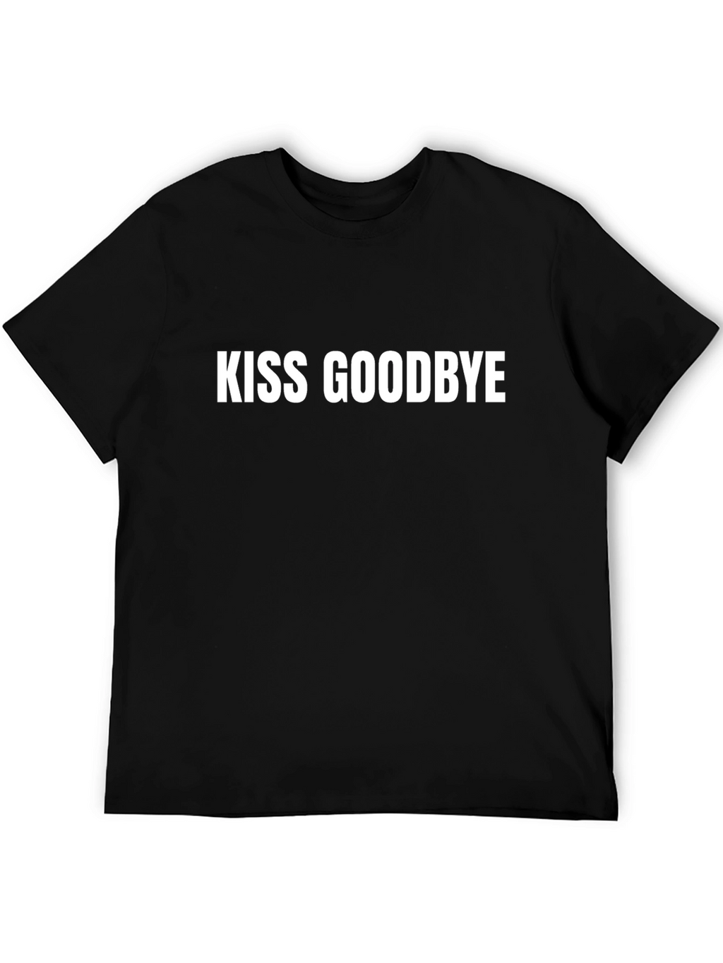 Kiss Goodbye Black Cotton Tee