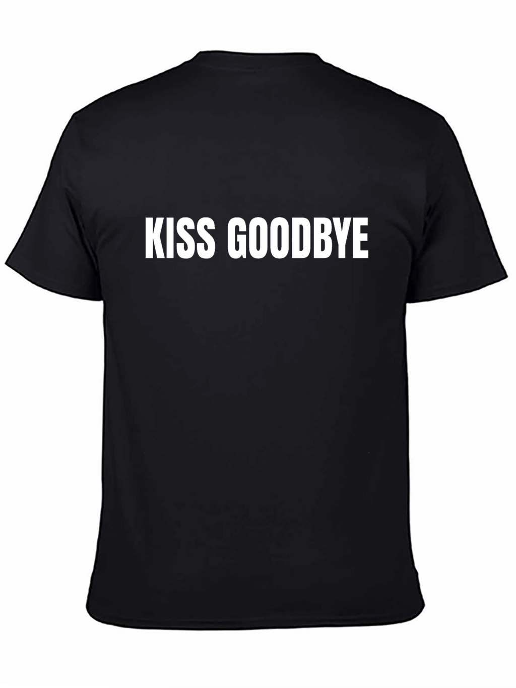 Kiss Goodbye Black Cotton Tee