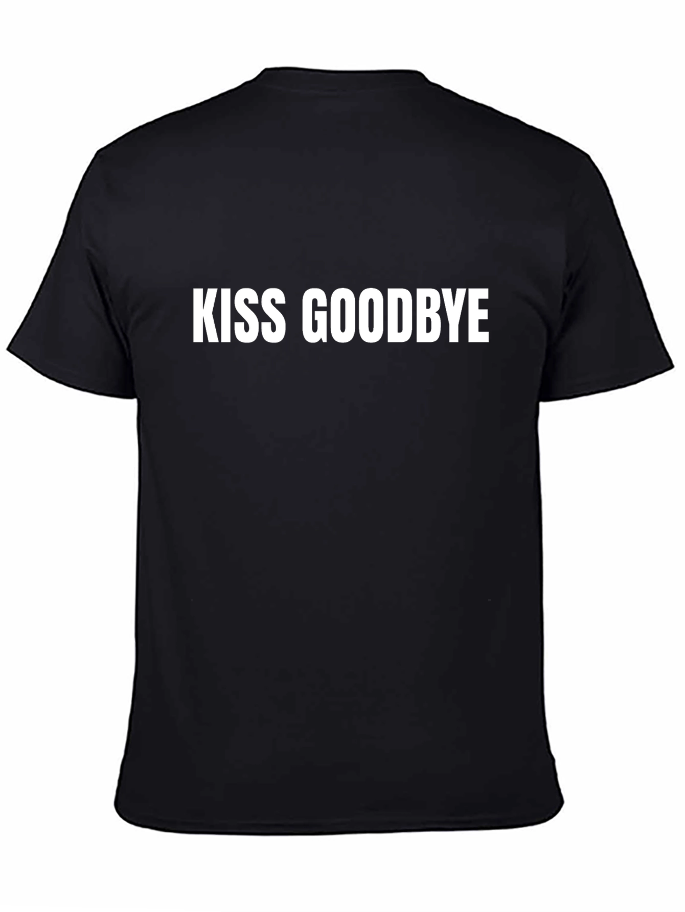 Kiss Goodbye Black Cotton Tee
