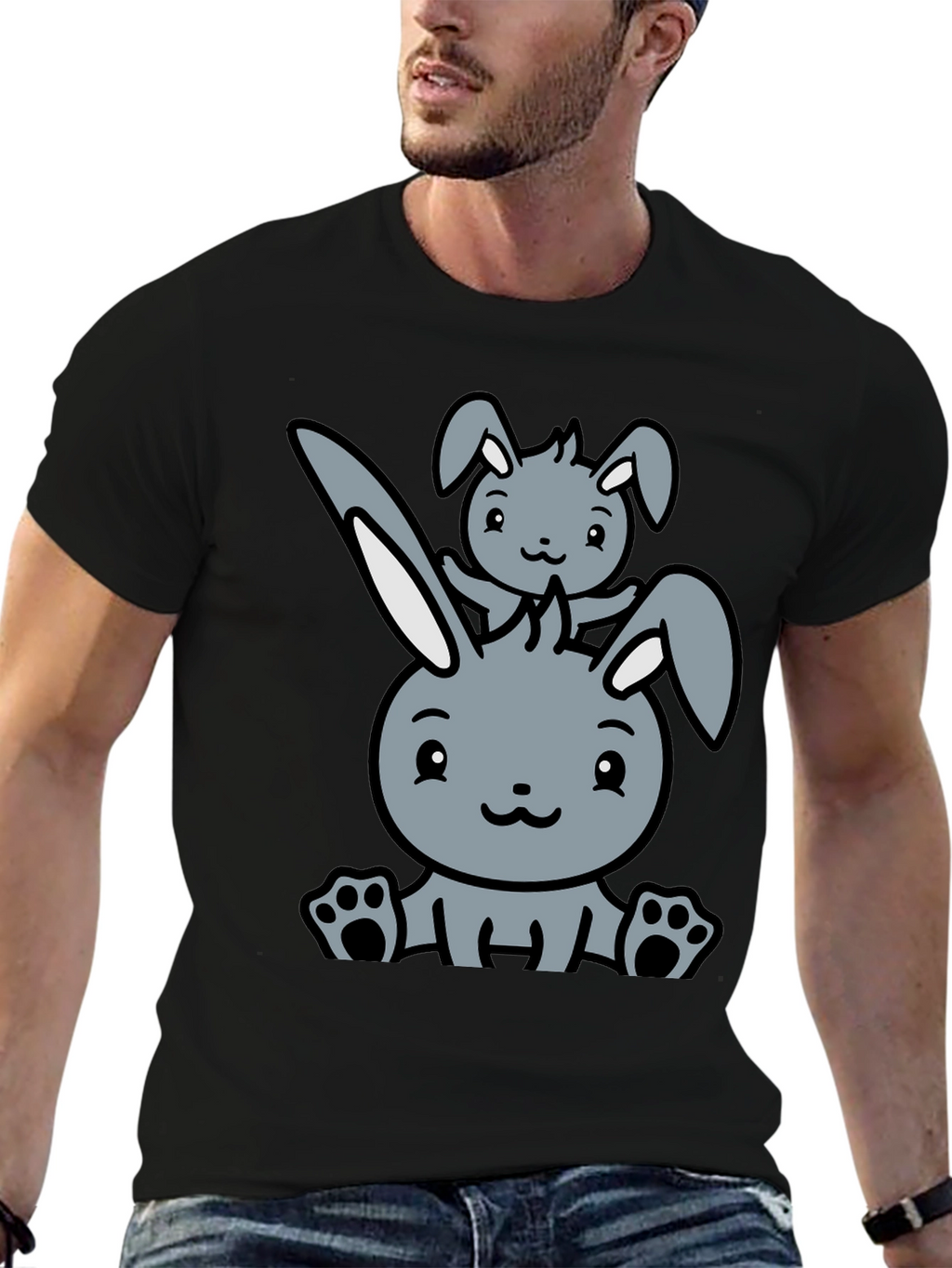 Cute Rabbit Graphic Tee
