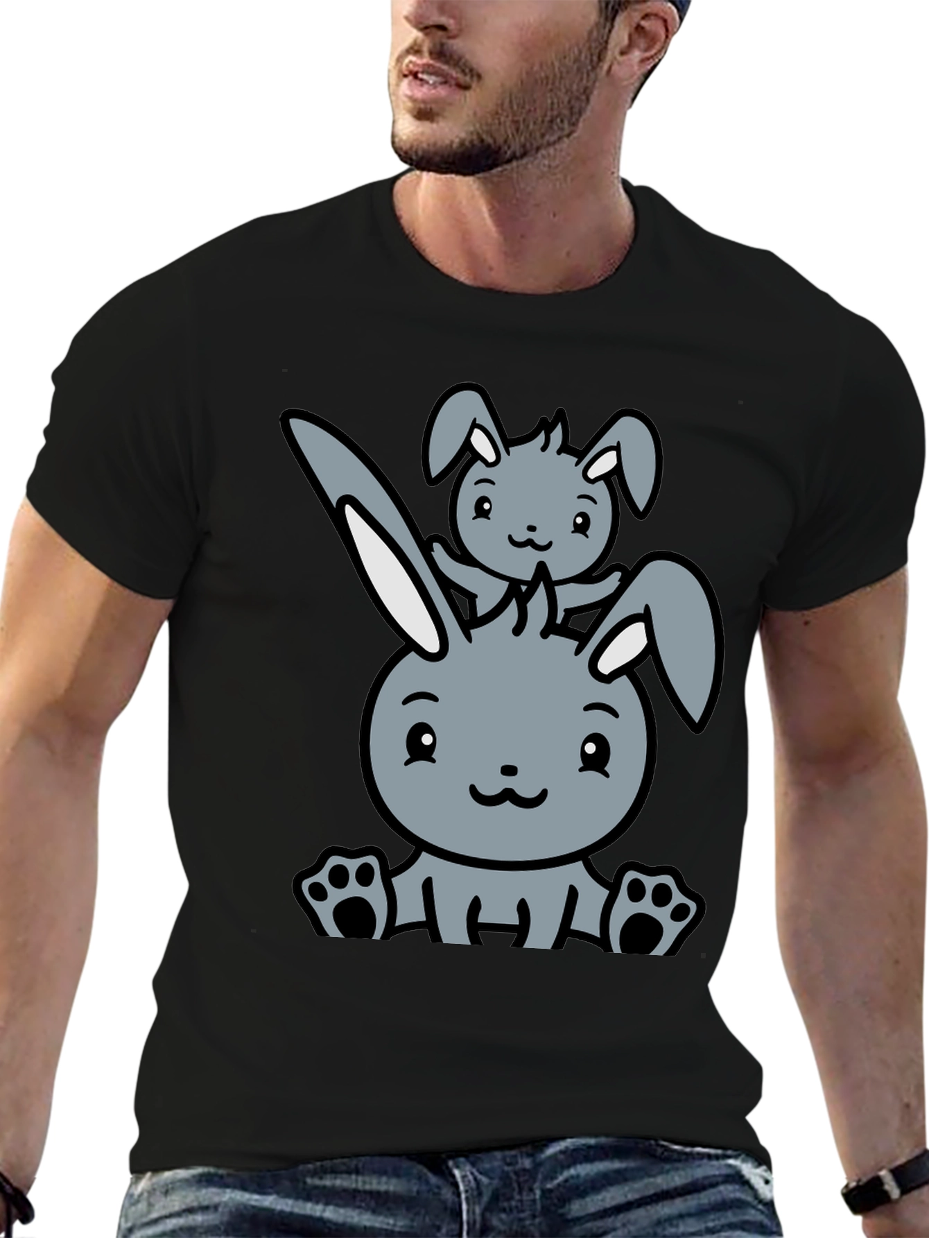 Cute Rabbit Graphic Tee