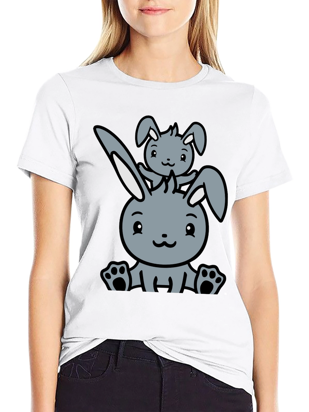Cute Rabbit Graphic Tee