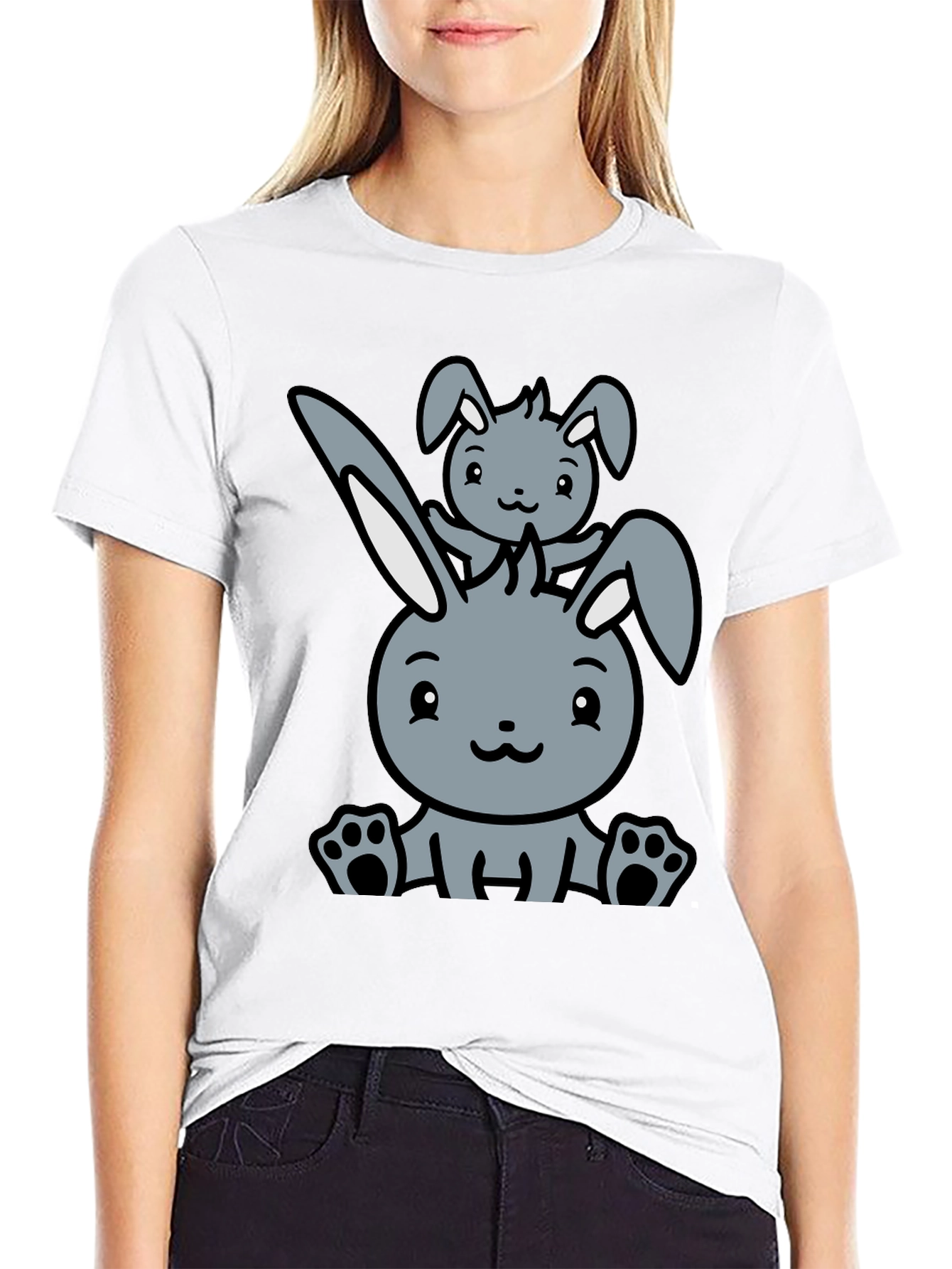 Cute Rabbit Graphic Tee