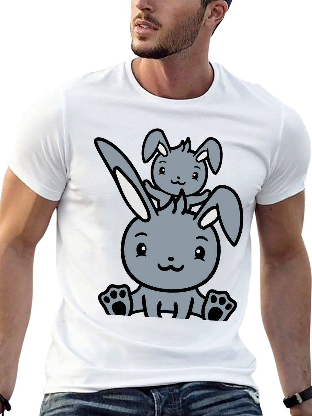 Cute Rabbit Graphic Tee