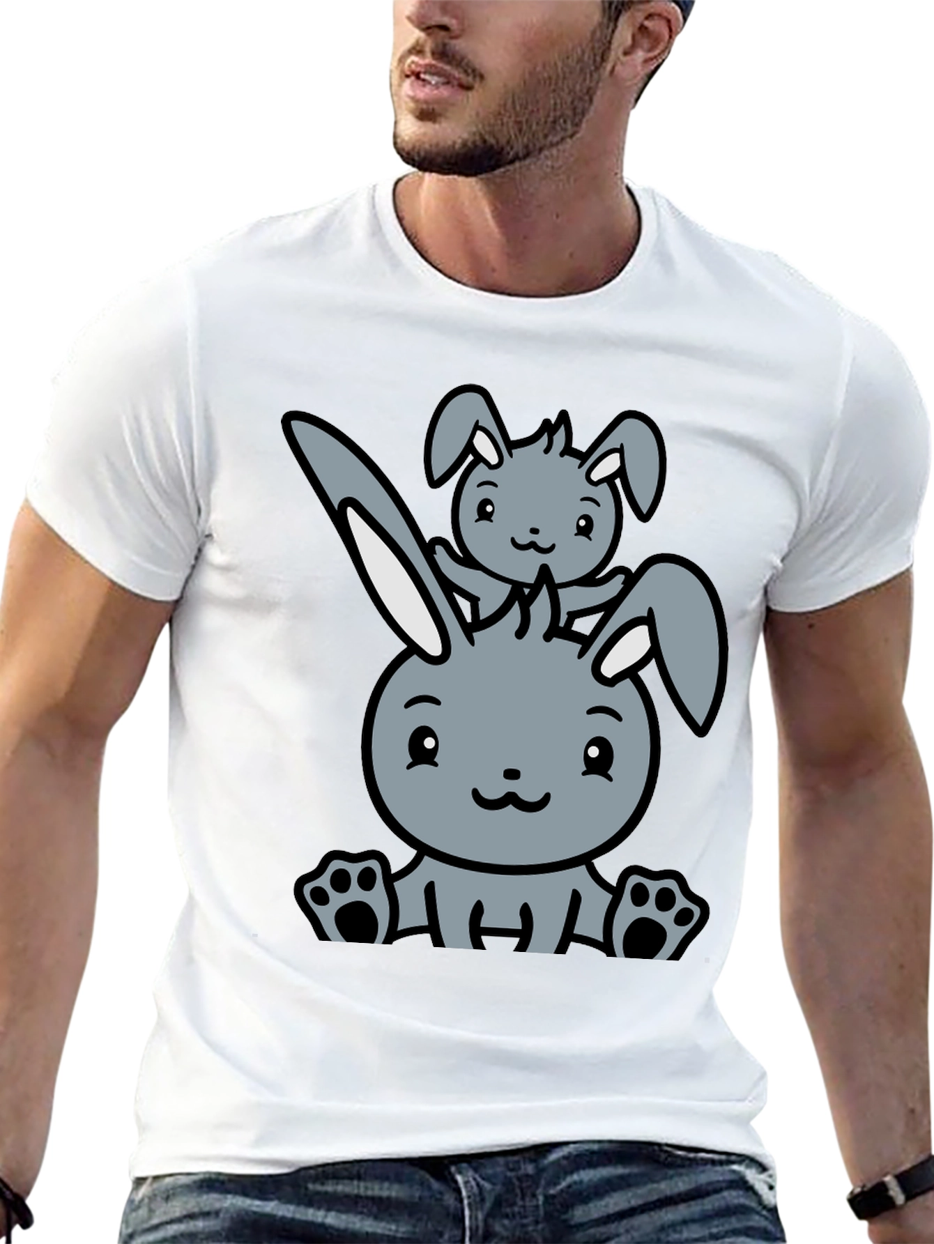Cute Rabbit Graphic Tee