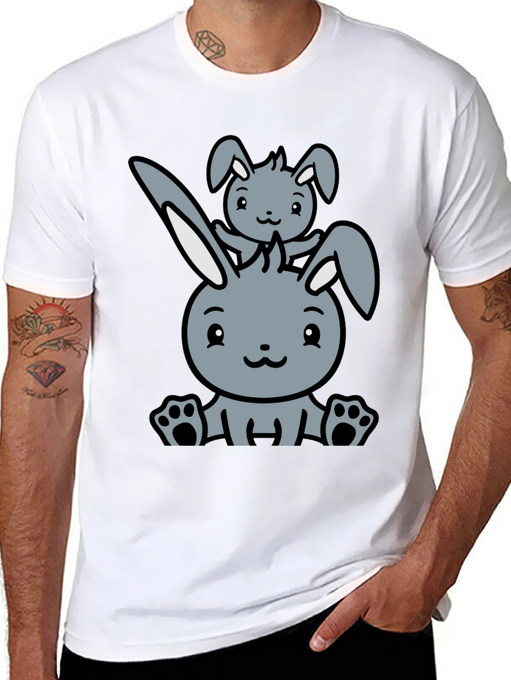 Cute Rabbit Graphic Tee
