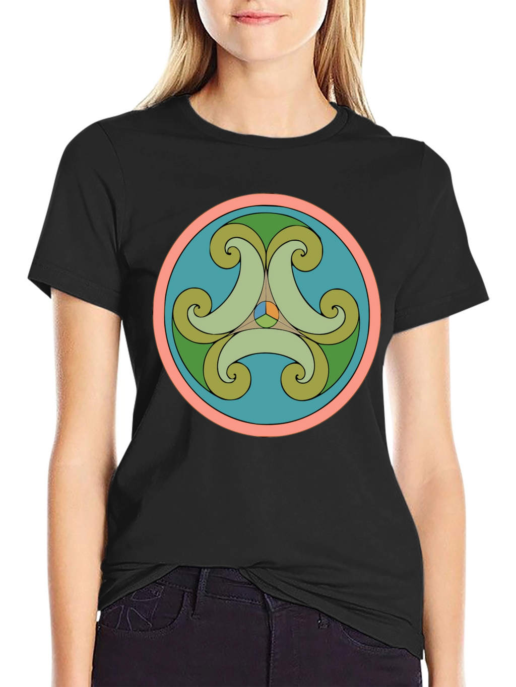 Geometric Circle Design T-Shirt
