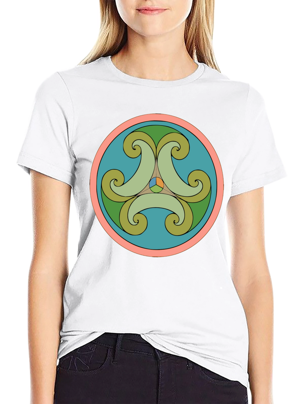 Geometric Circle Design T-Shirt