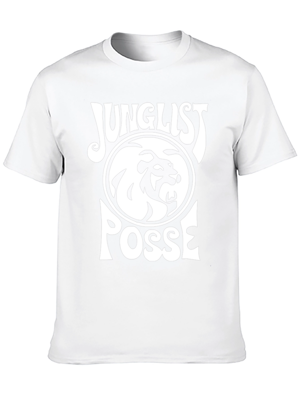 Junglist Posse Black T-Shirt Lion Design