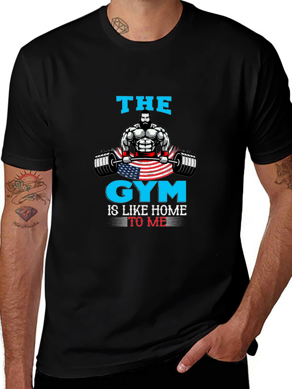 Gym Is Home Mens Graphic T-Shirt