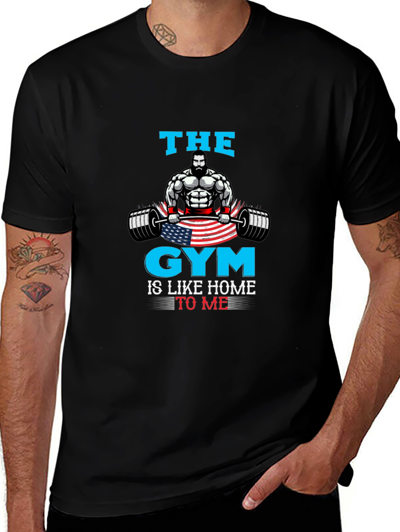 Gym Is Home Mens Graphic T-Shirt