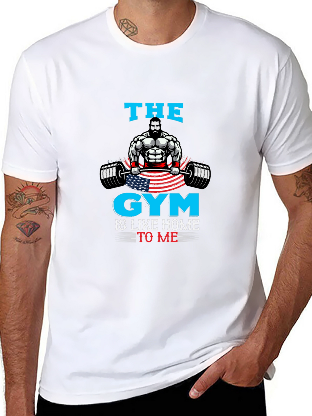Gym Is Home Mens Graphic T-Shirt