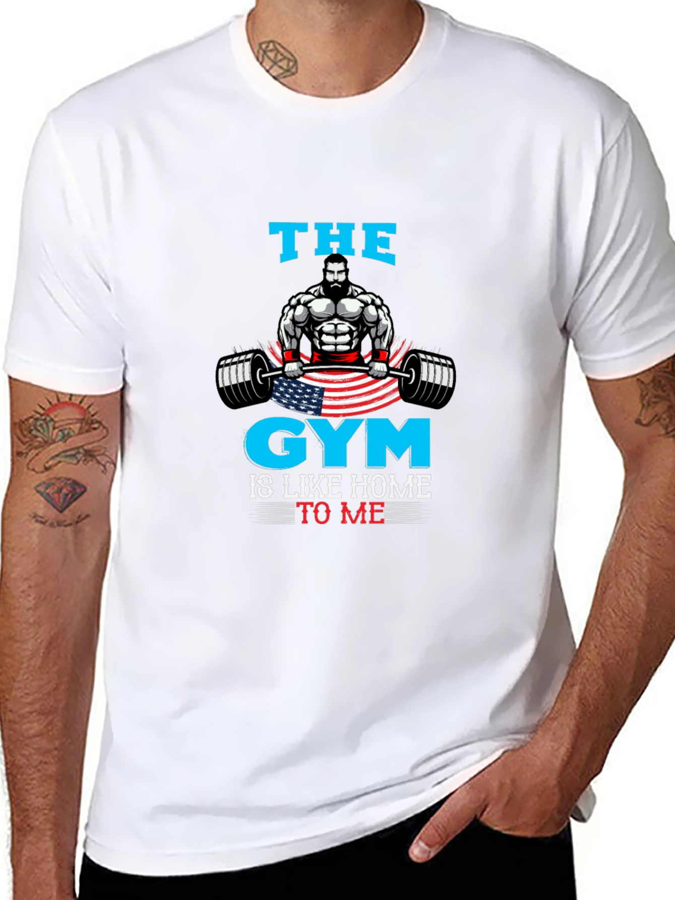 Gym Is Home Mens Graphic T-Shirt