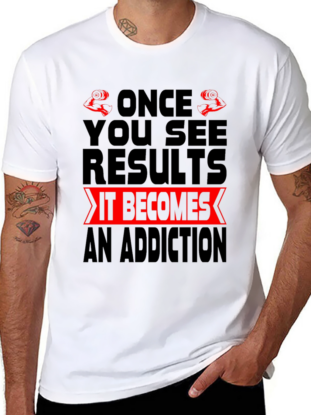 Gym Motivation T-Shirt - Once You See Results