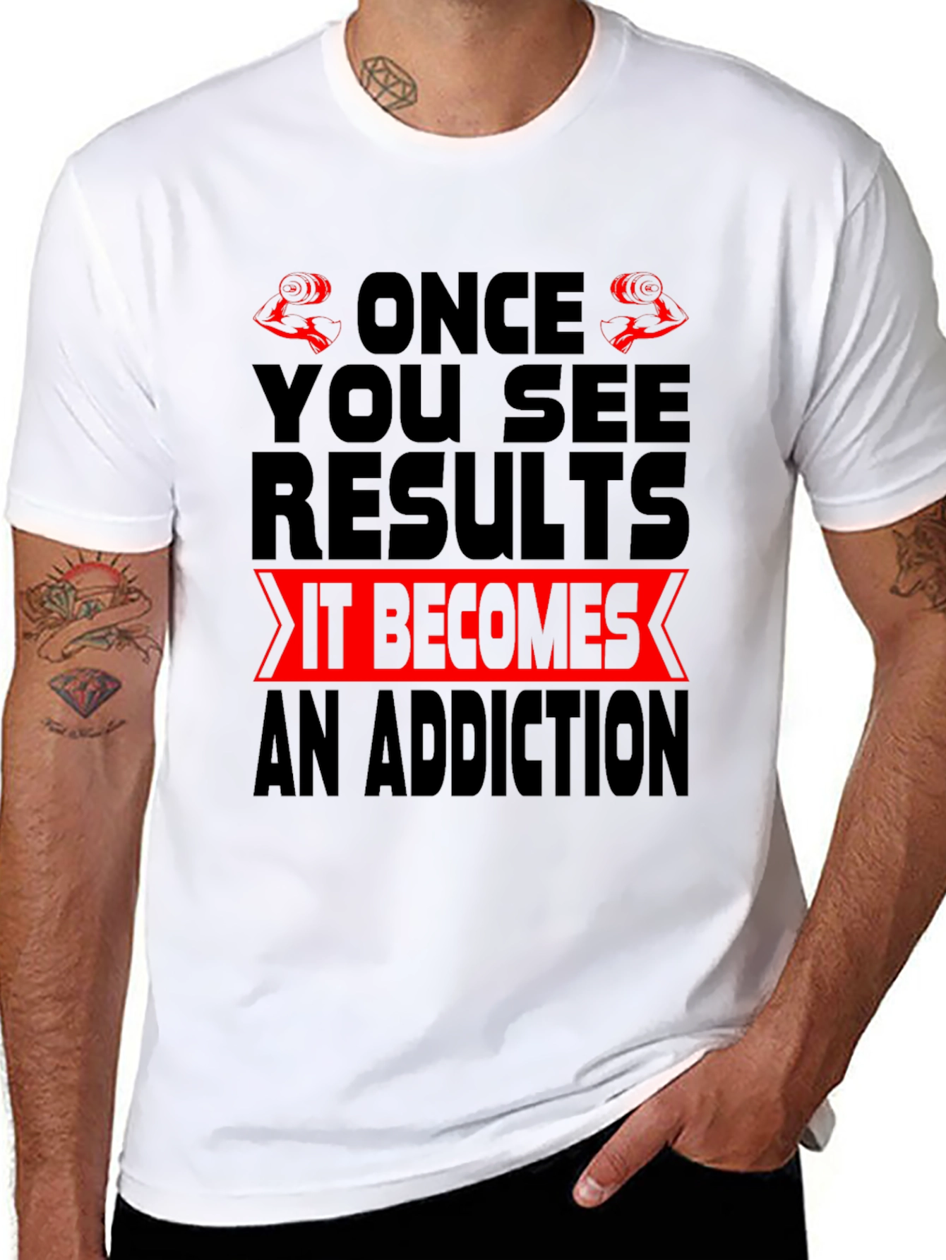 Gym Motivation T-Shirt - Once You See Results