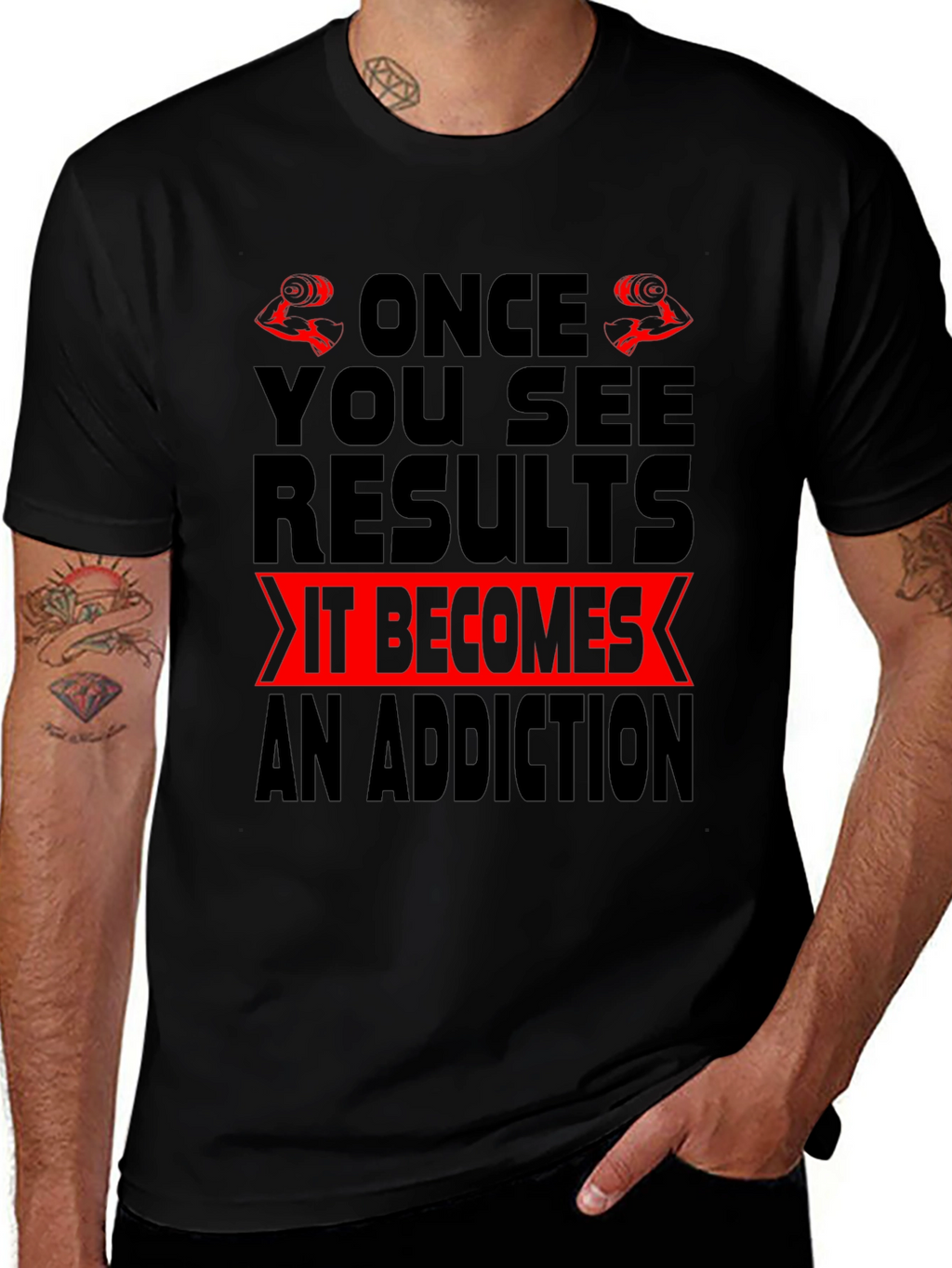 Gym Motivation T-Shirt - Once You See Results