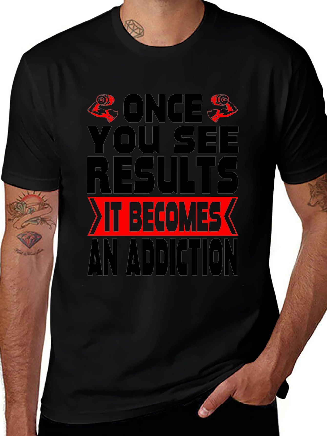 Gym Motivation T-Shirt - Once You See Results