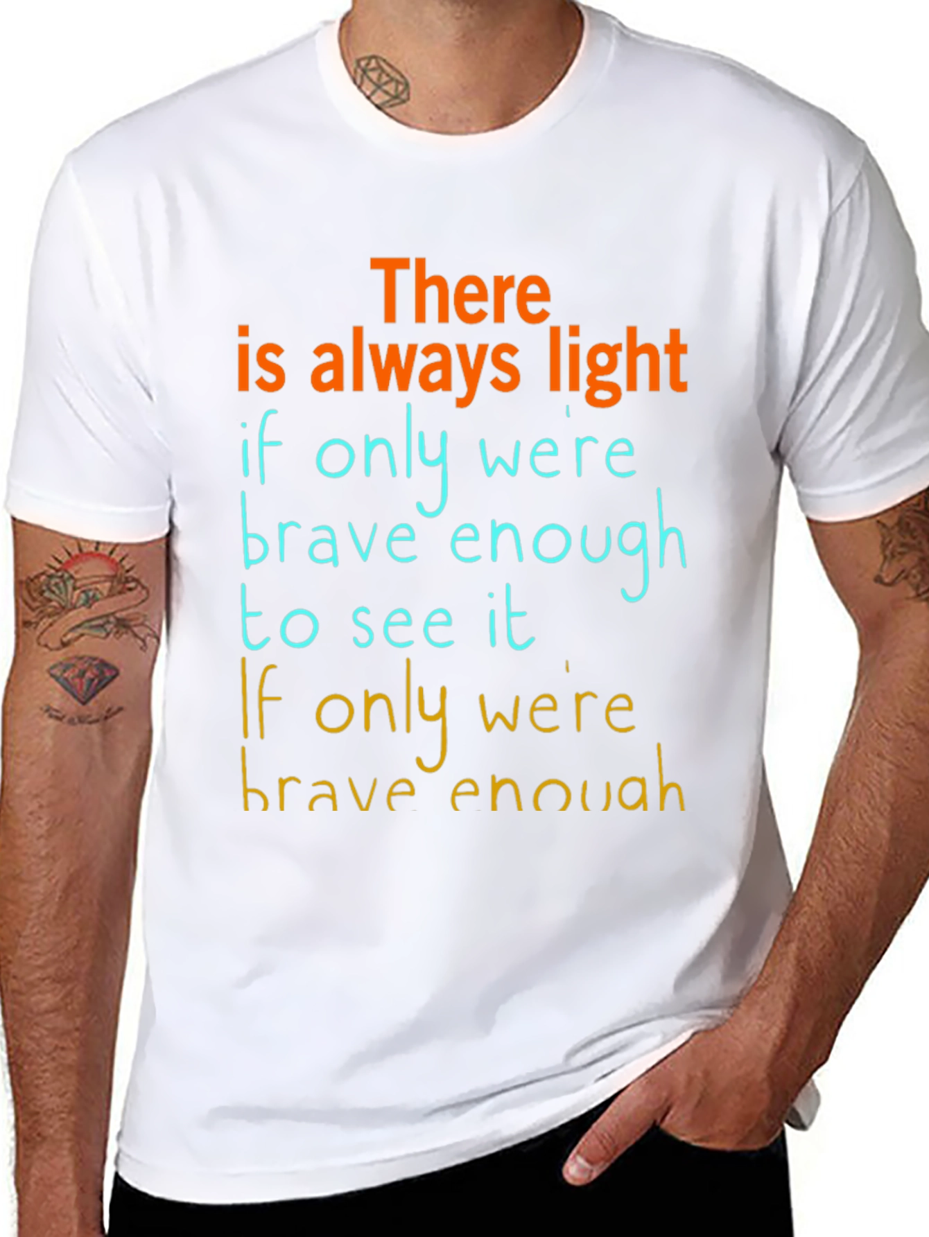 Inspirational Graphic T-Shirt: Always Light