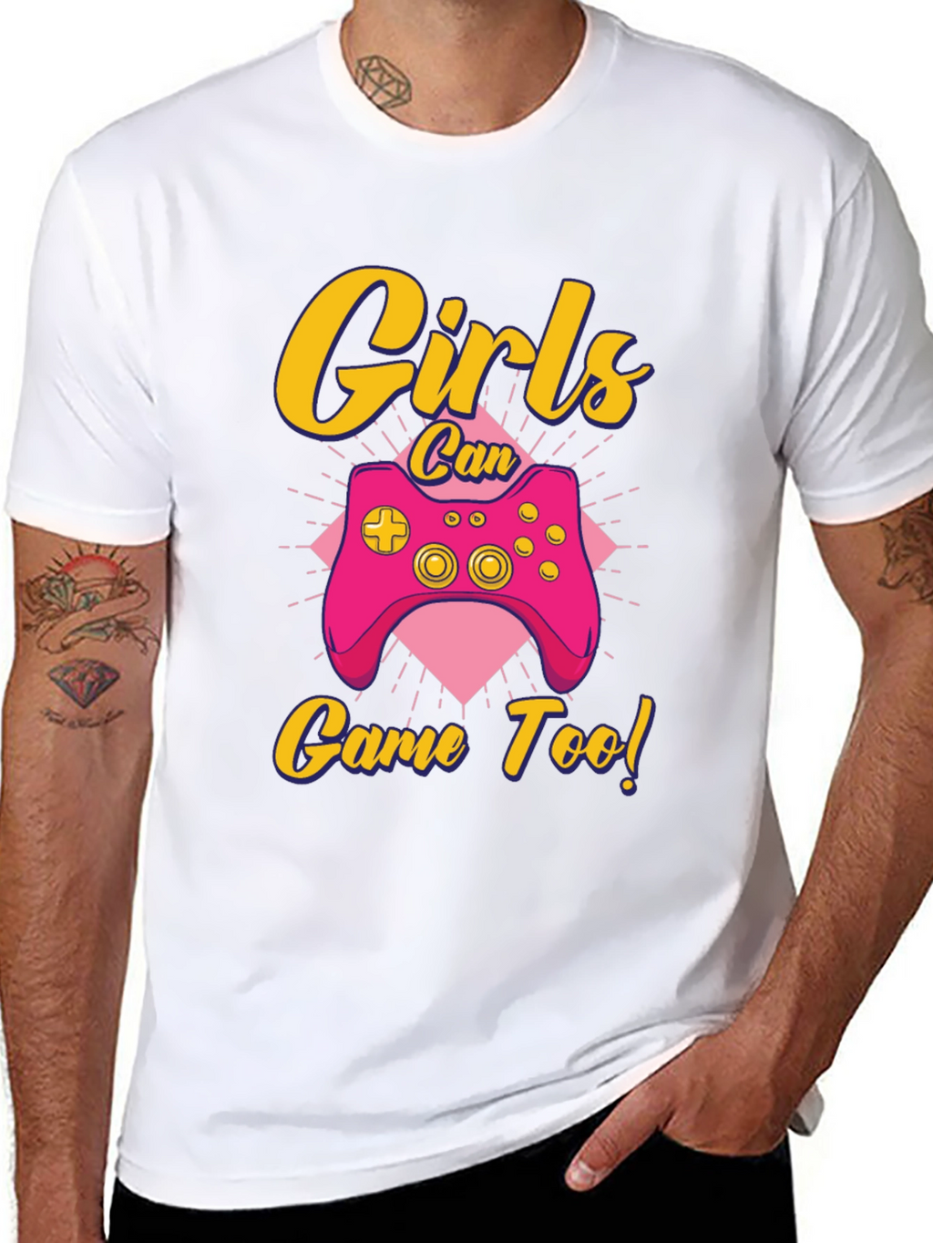 Girls Can Game Too! Gamer T-Shirt