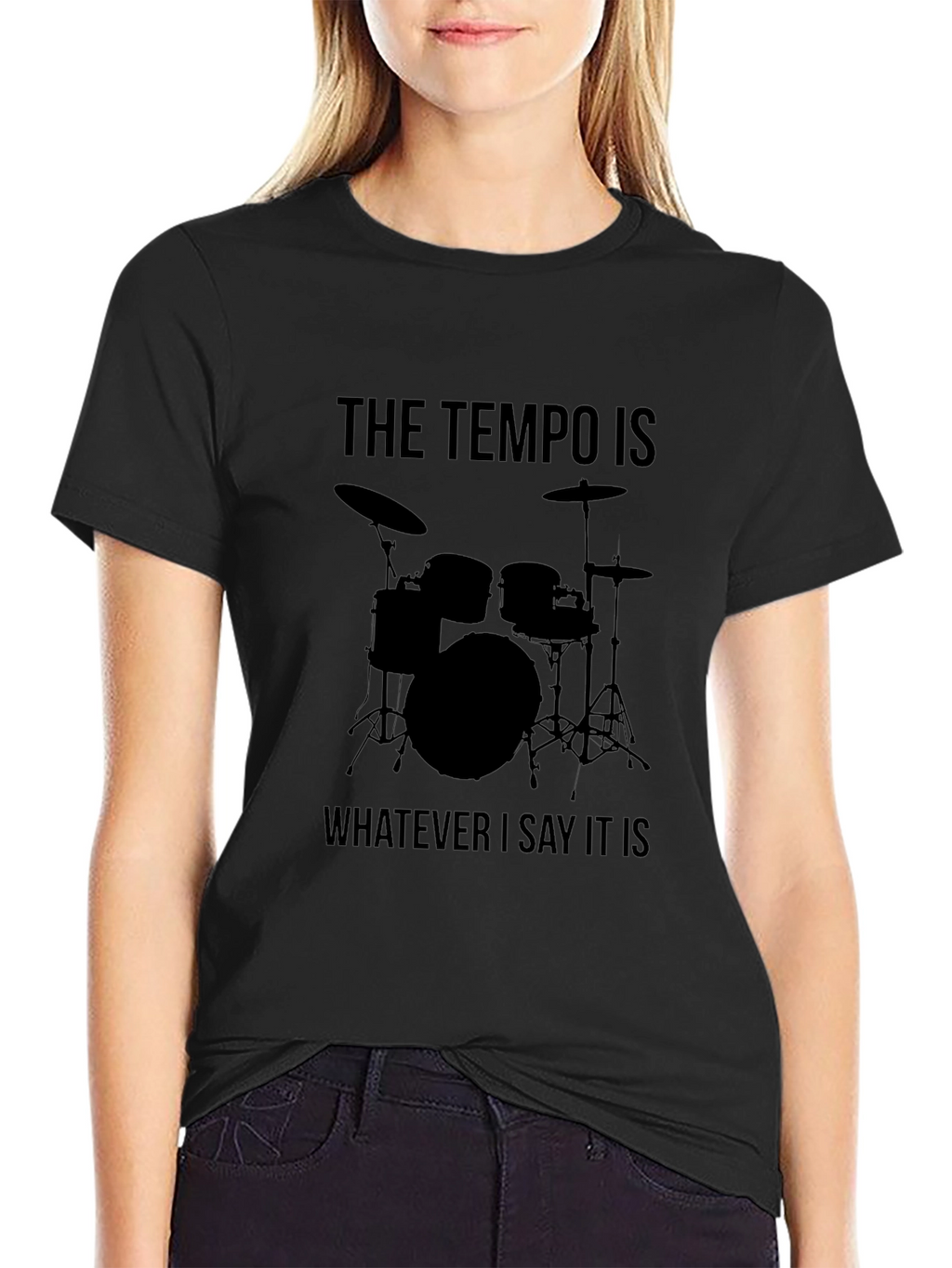Drummer Tempo T-Shirt - Musical Humor Tee