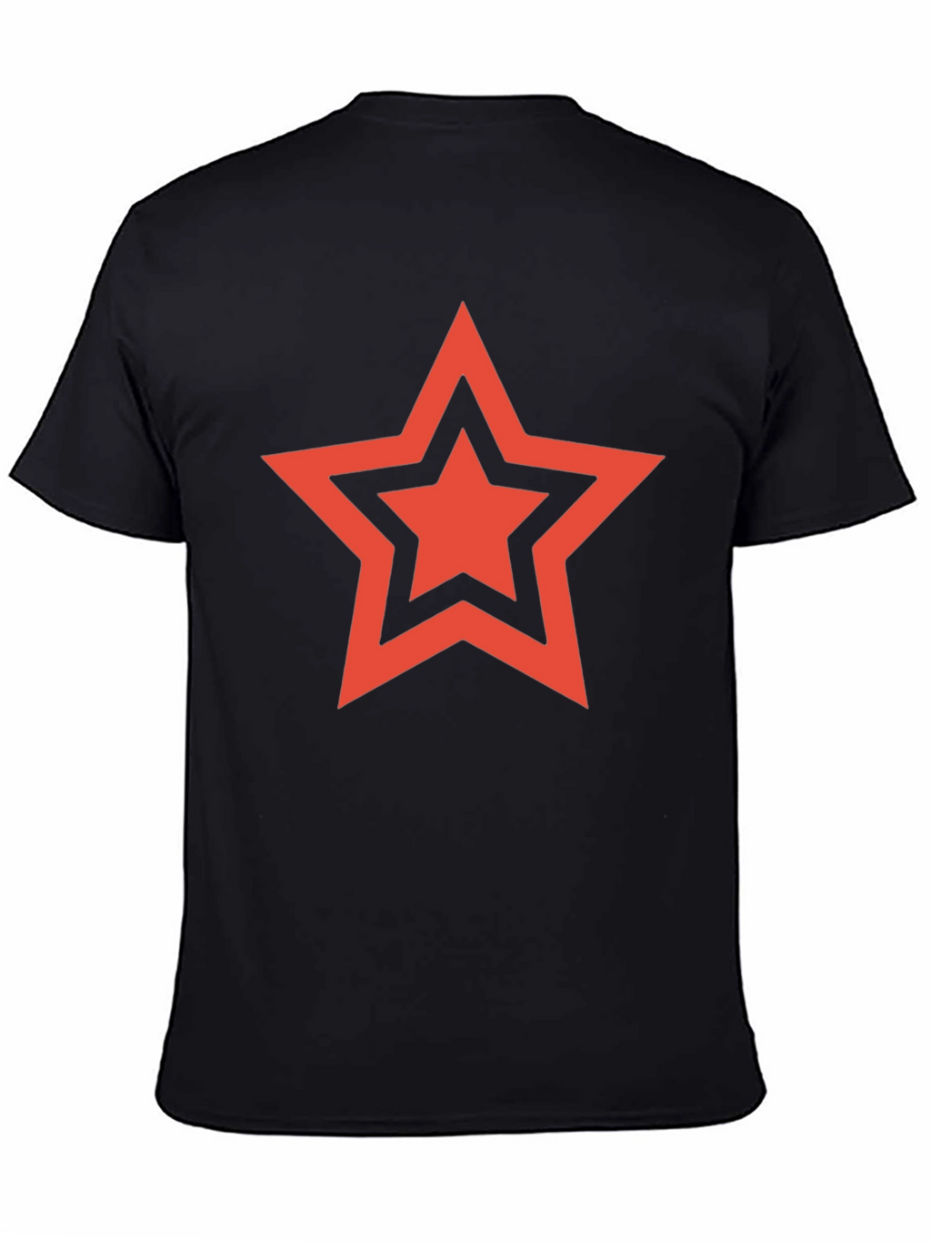 Red Star Graphic Black T-Shirt