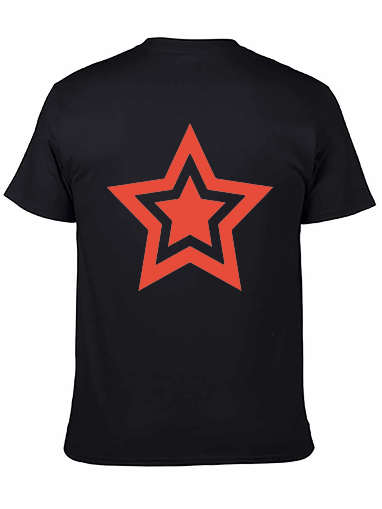 Red Star Graphic Black T-Shirt