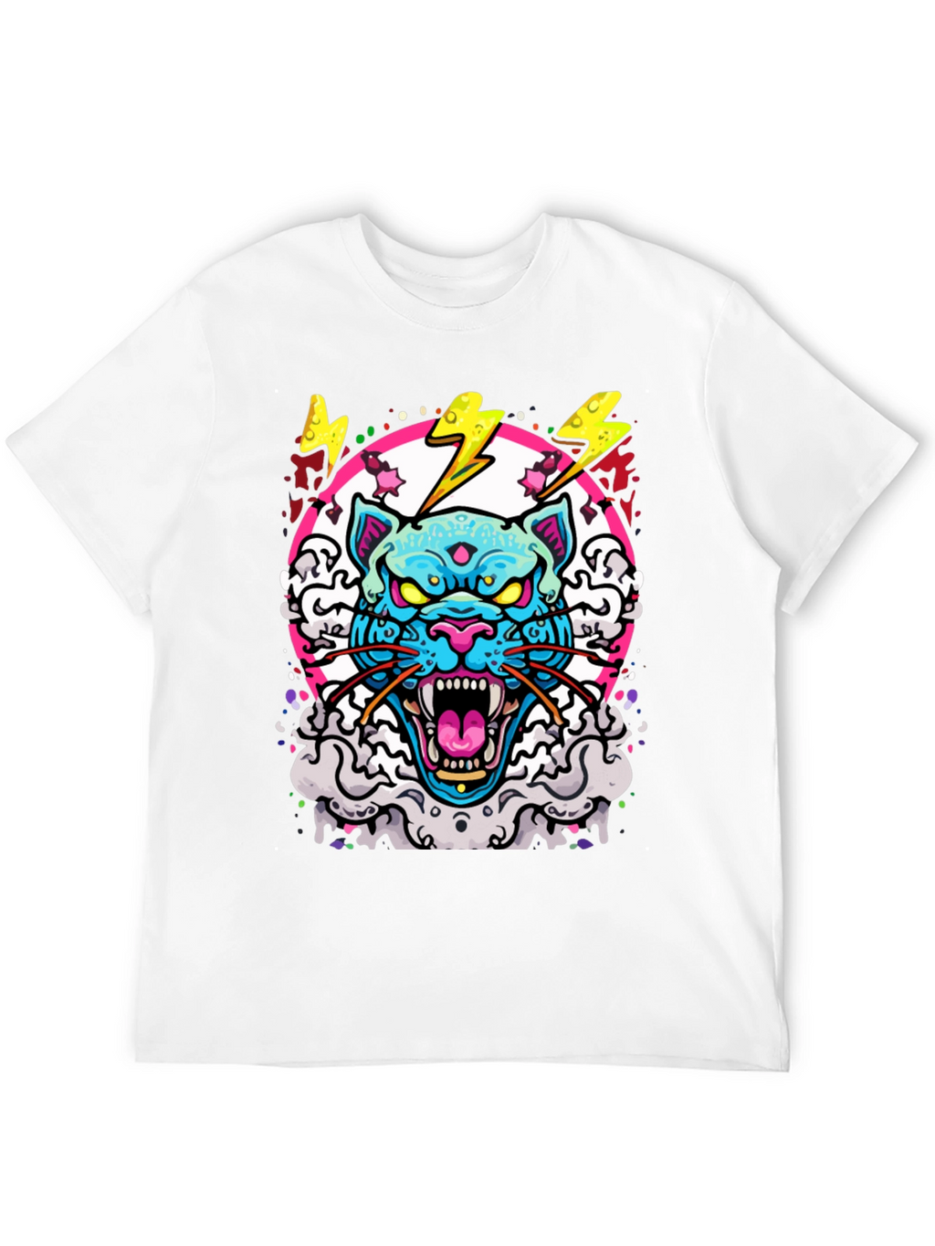 Cyberpunk Cat Graphic Tee