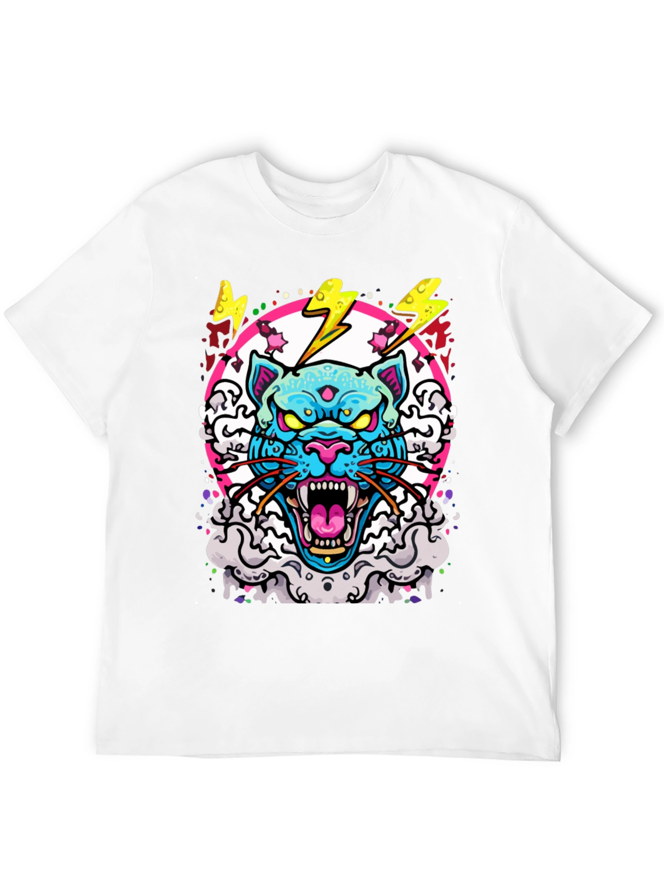 Cyberpunk Cat Graphic Tee