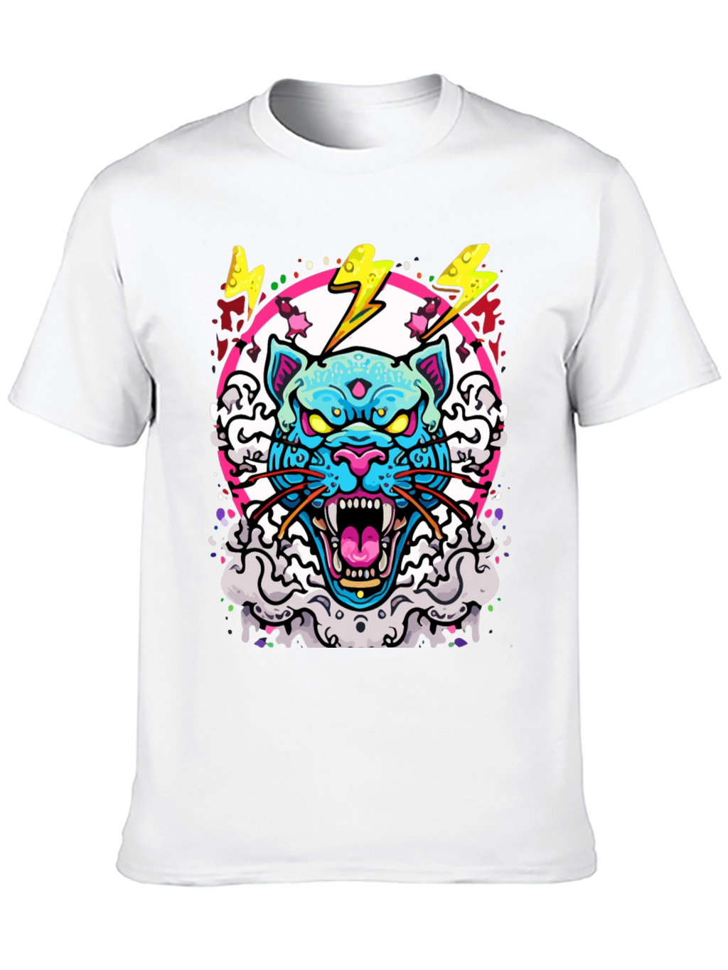 Cyberpunk Cat Graphic Tee